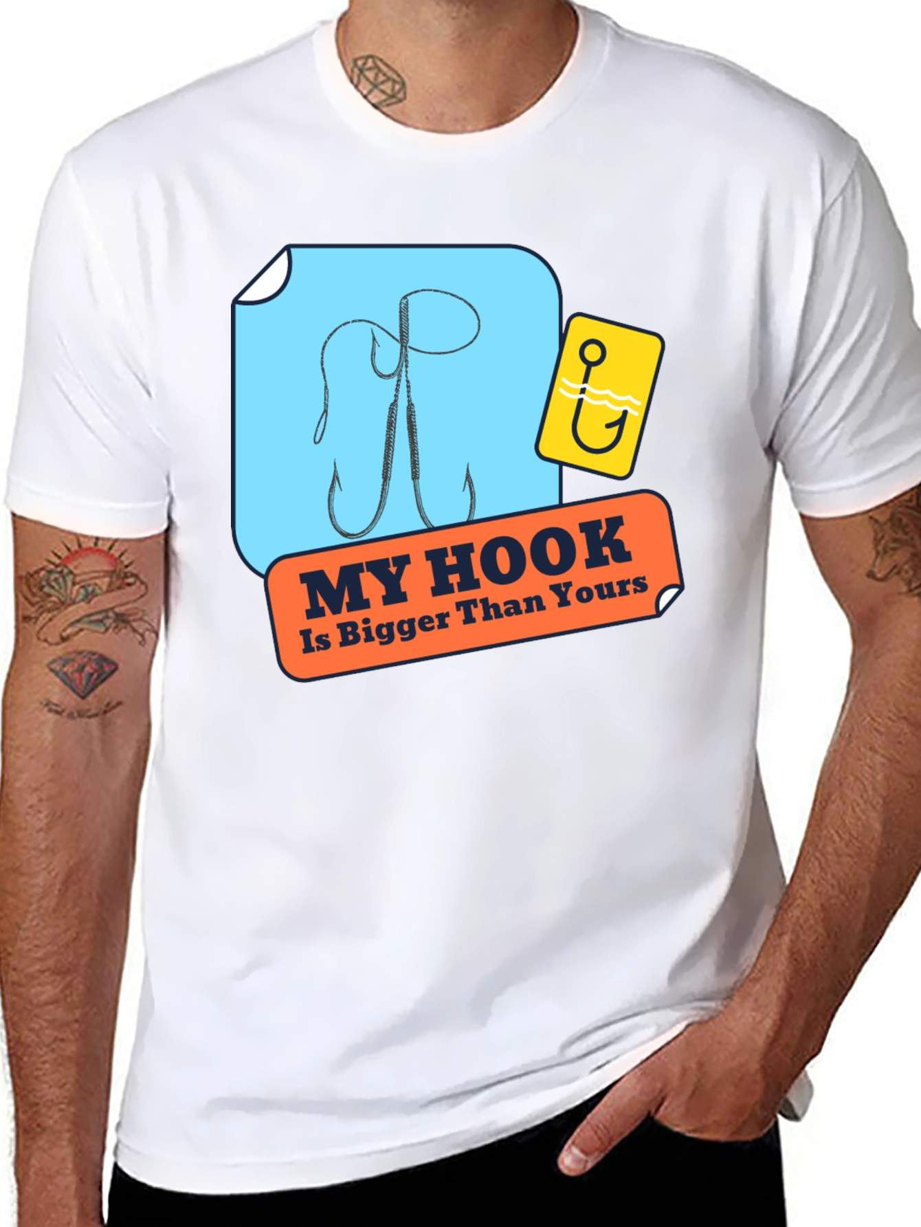 My Hook Is Bigger Than Yours Black T-Shirt