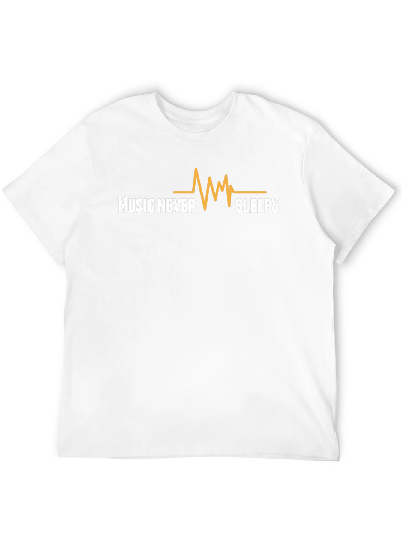 Music Never Sleeps Graphic Tee - Black