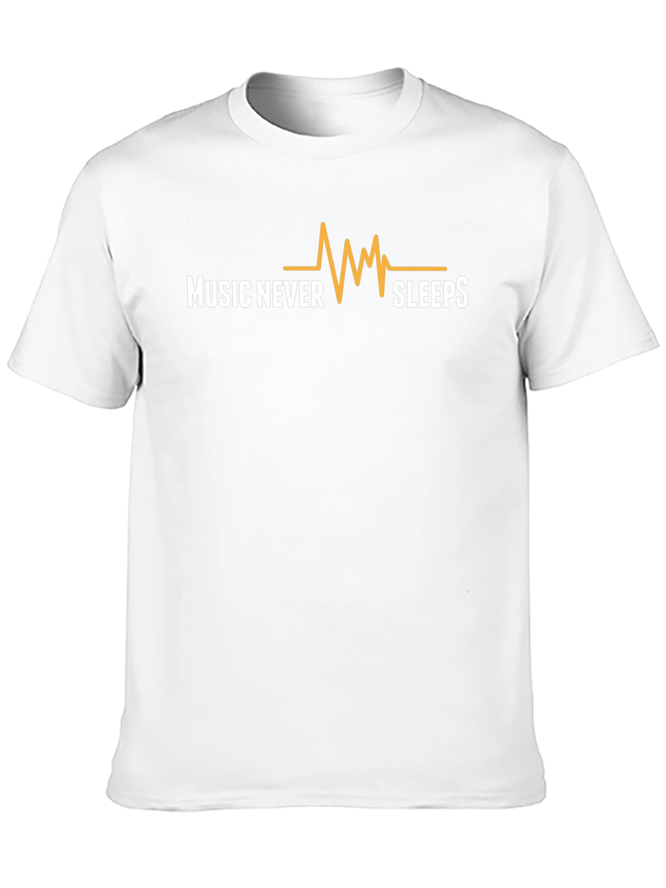 Music Never Sleeps Graphic Tee - Black