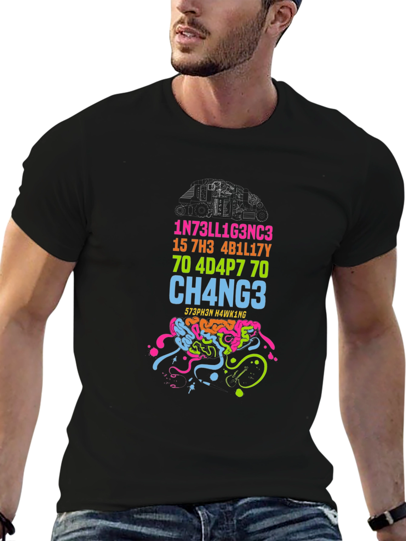 Intelligence Evolution T-Shirt - Black