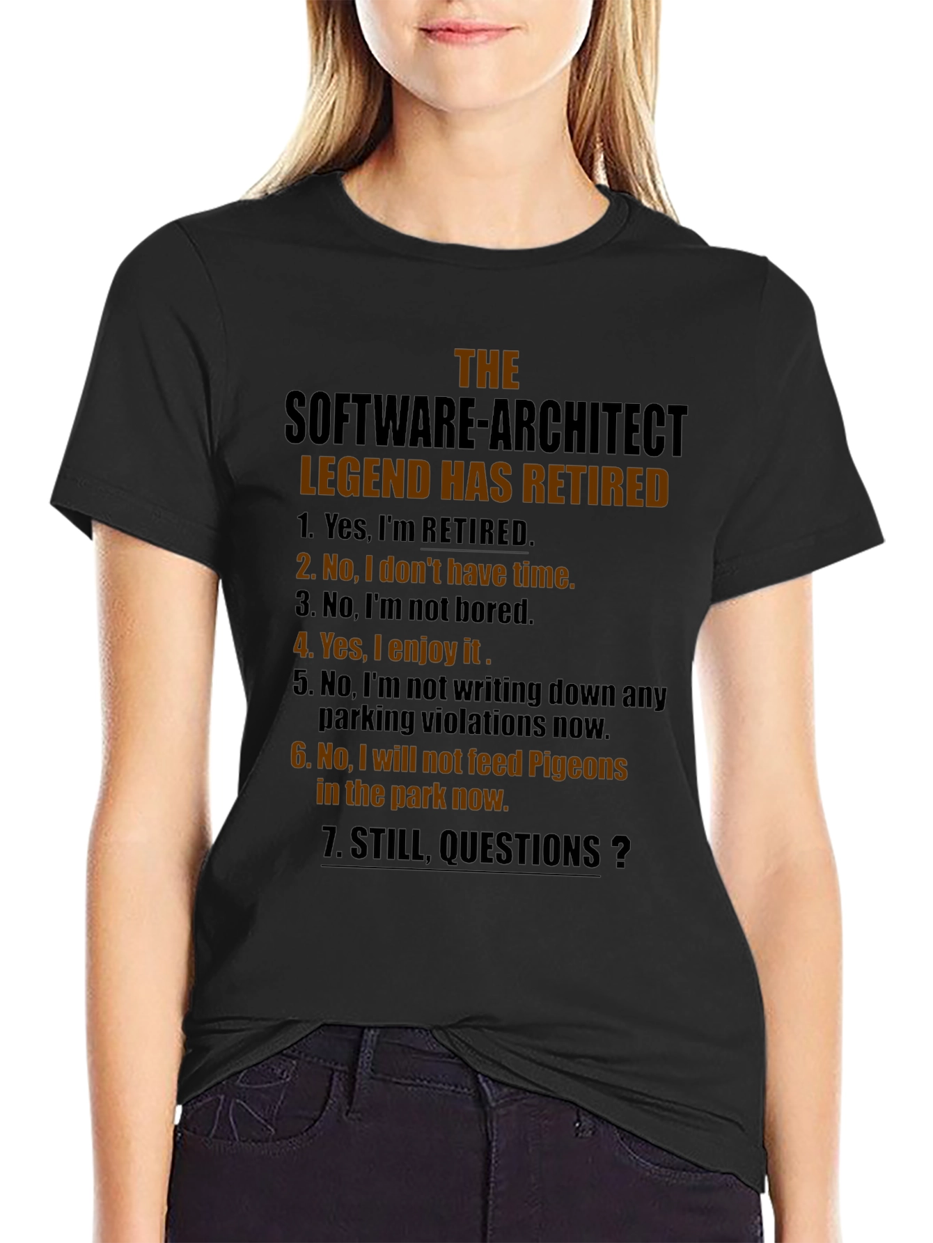 Retired Software Architect Graphic T-Shirt