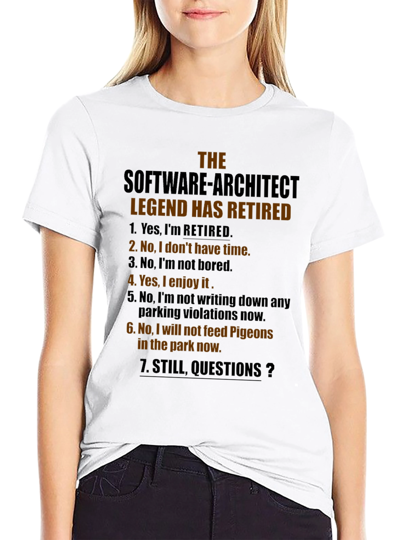 Retired Software Architect Graphic T-Shirt