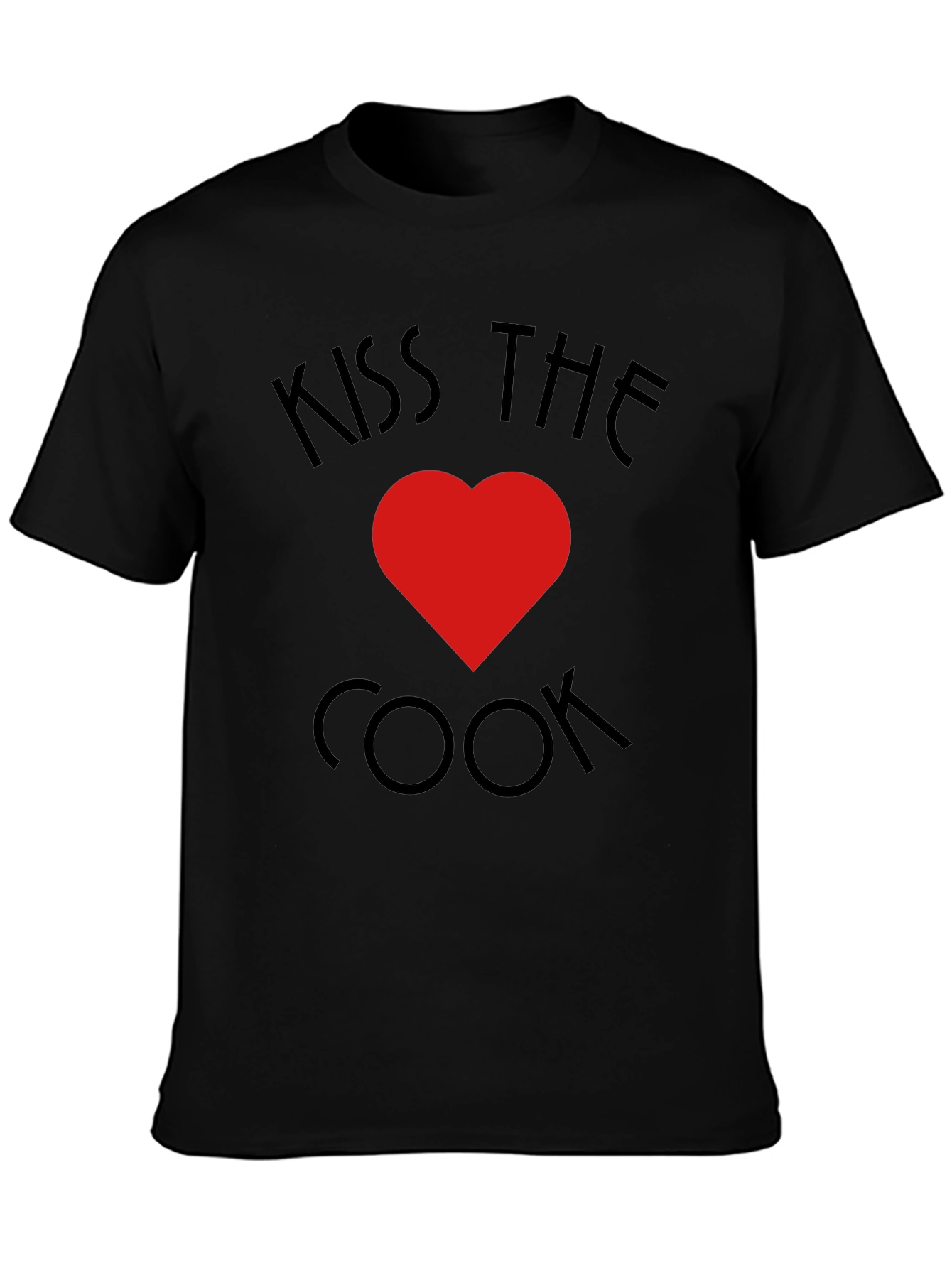 Kiss The Cook T-Shirt - Heart Design