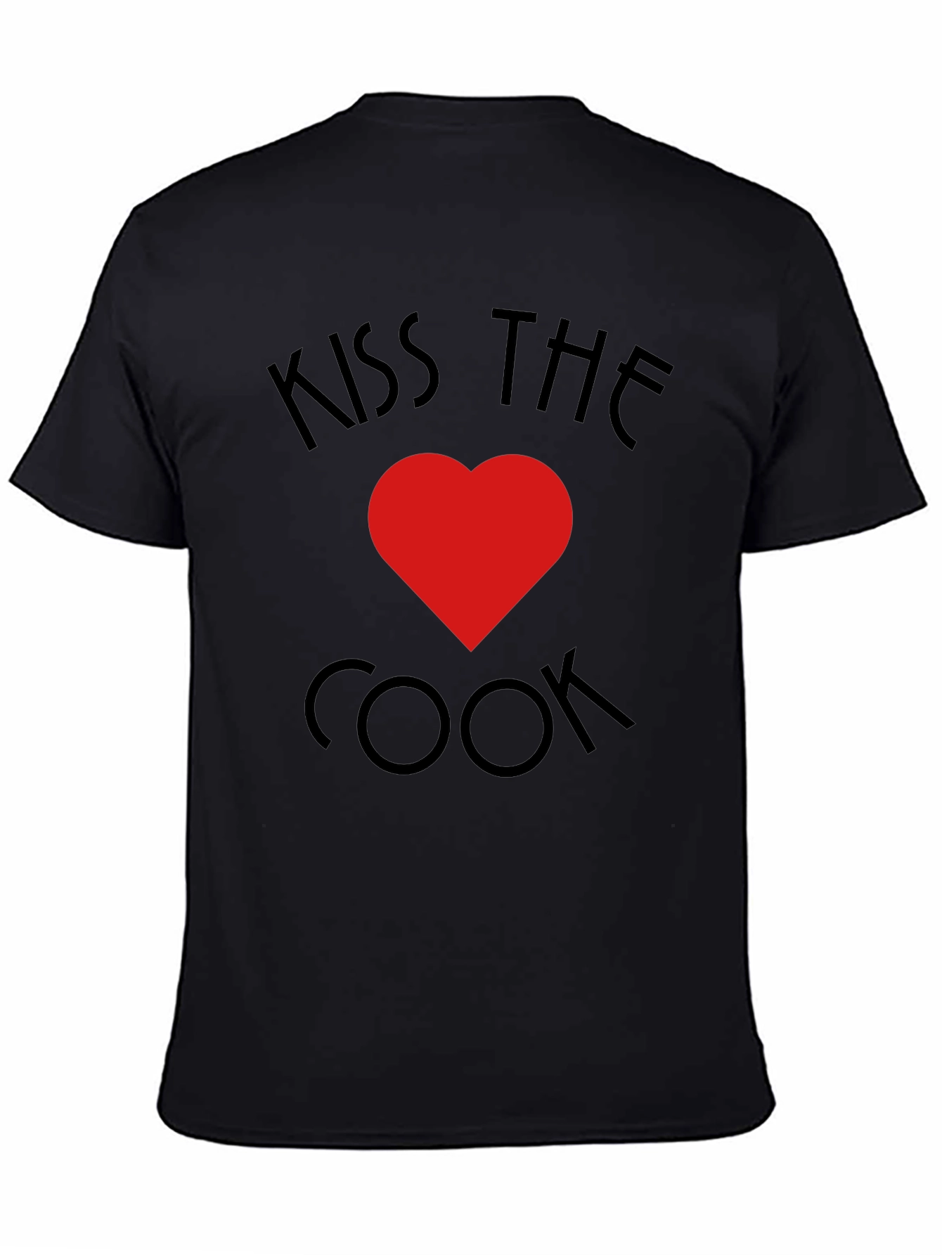 Kiss The Cook T-Shirt - Heart Design