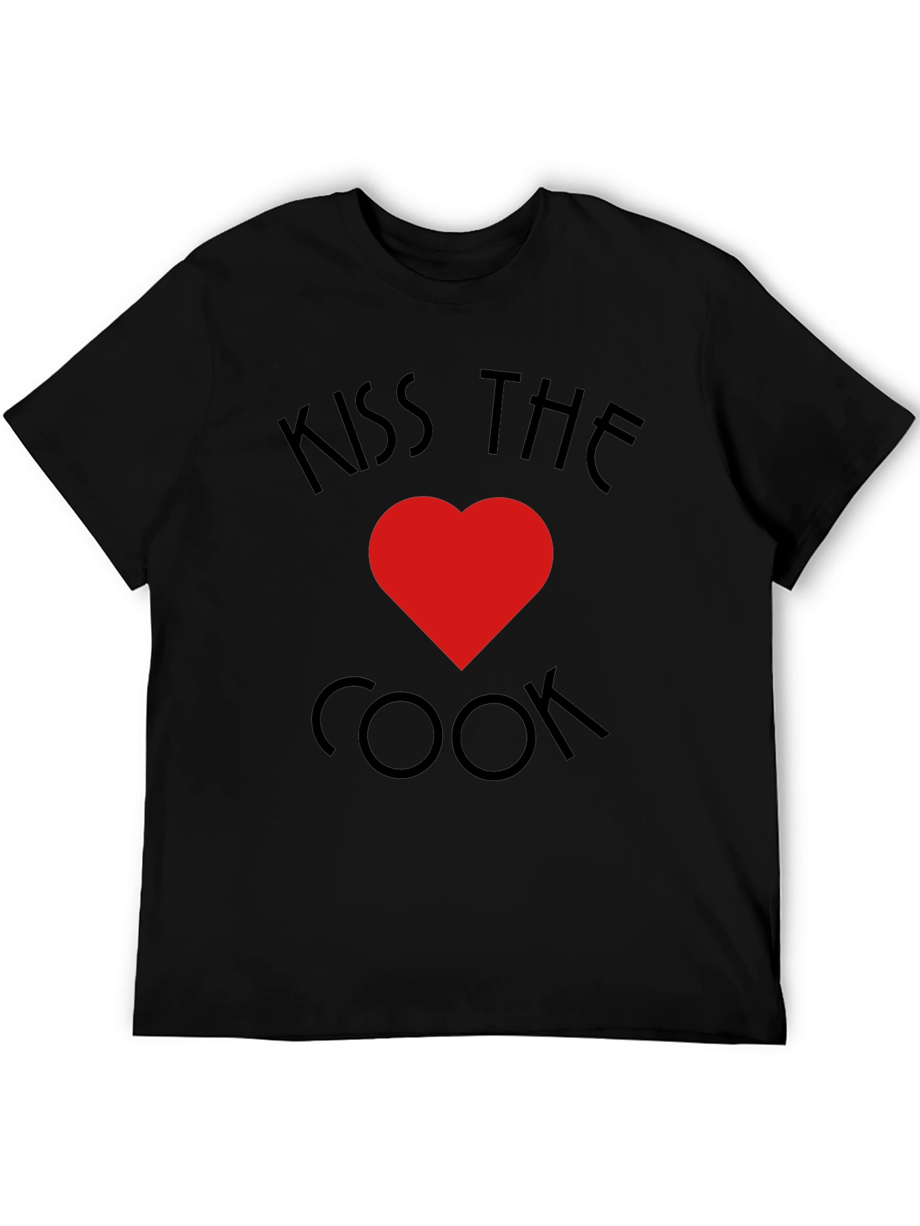 Kiss The Cook T-Shirt - Heart Design