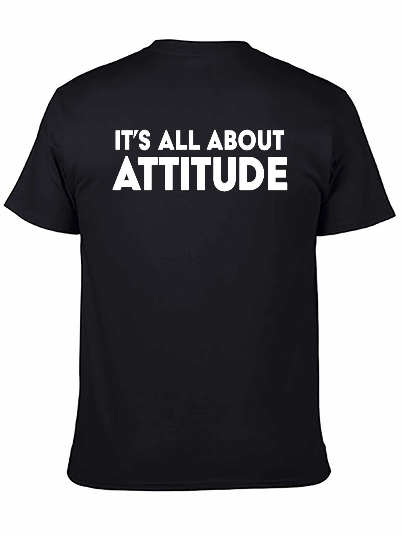Attitude Black T-Shirt - Mens Fashion