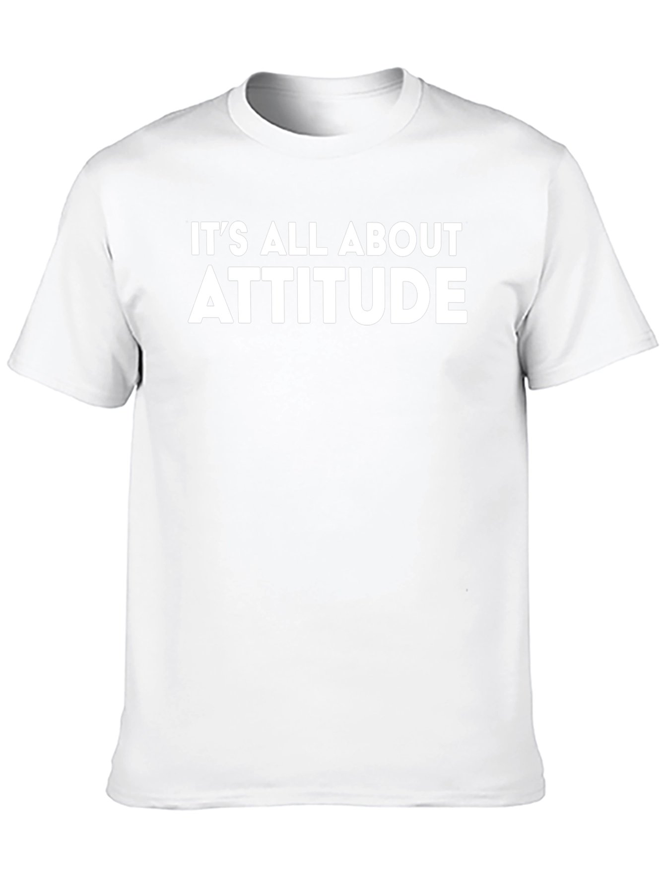 Attitude Black T-Shirt - Mens Fashion