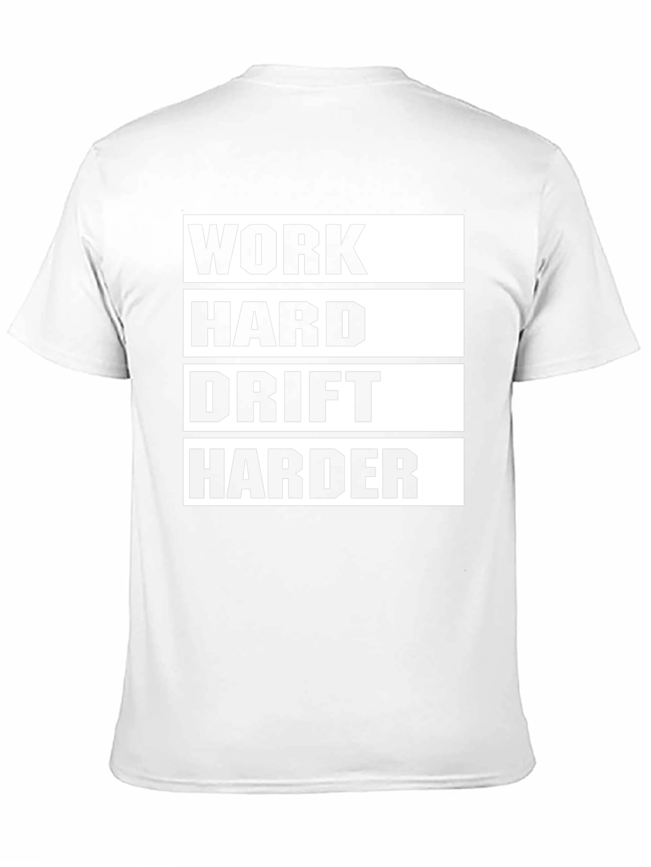Work Hard Drift Harder Black Graphic Tee