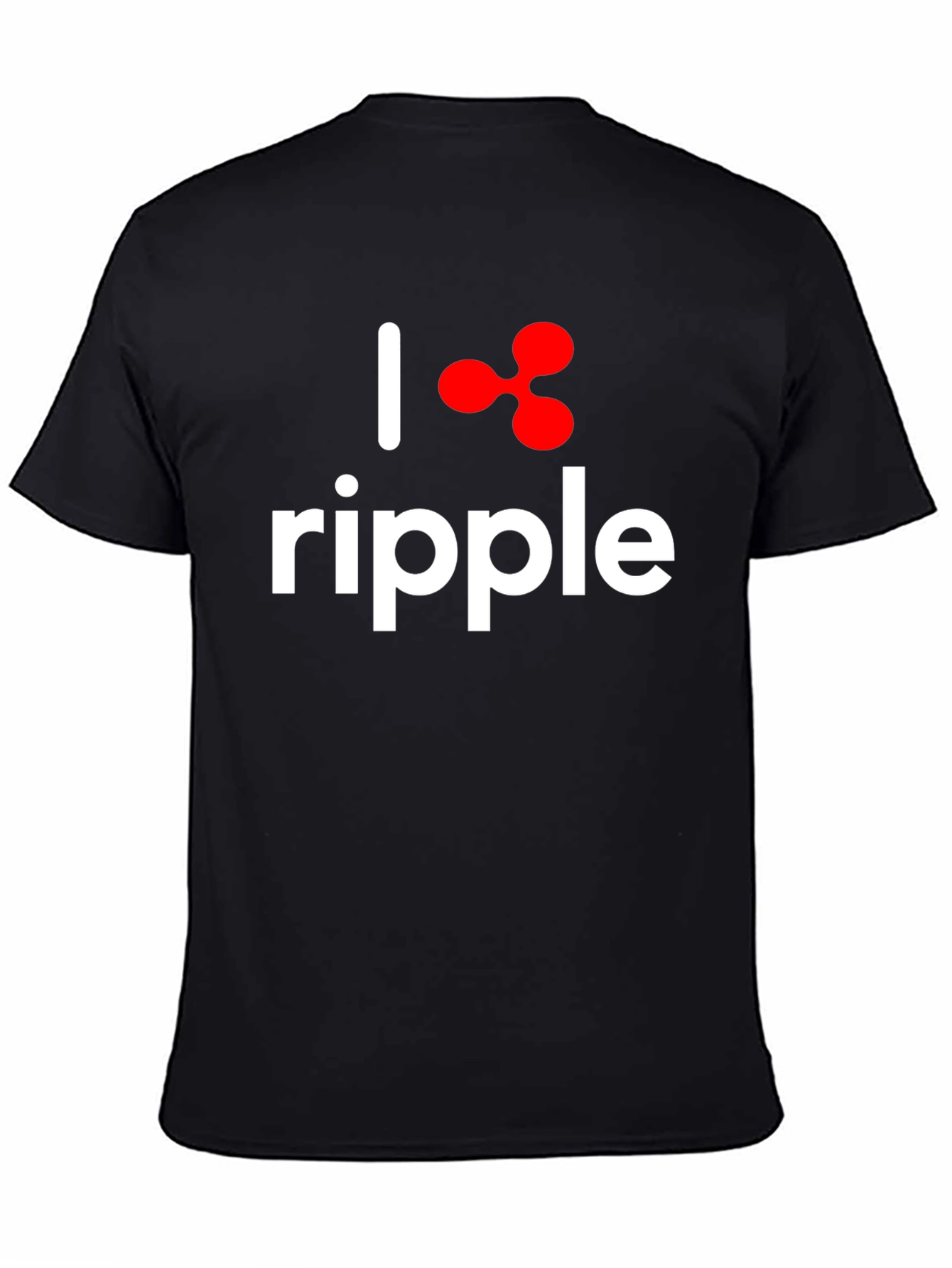 I Love Ripple Crypto Black T-Shirt