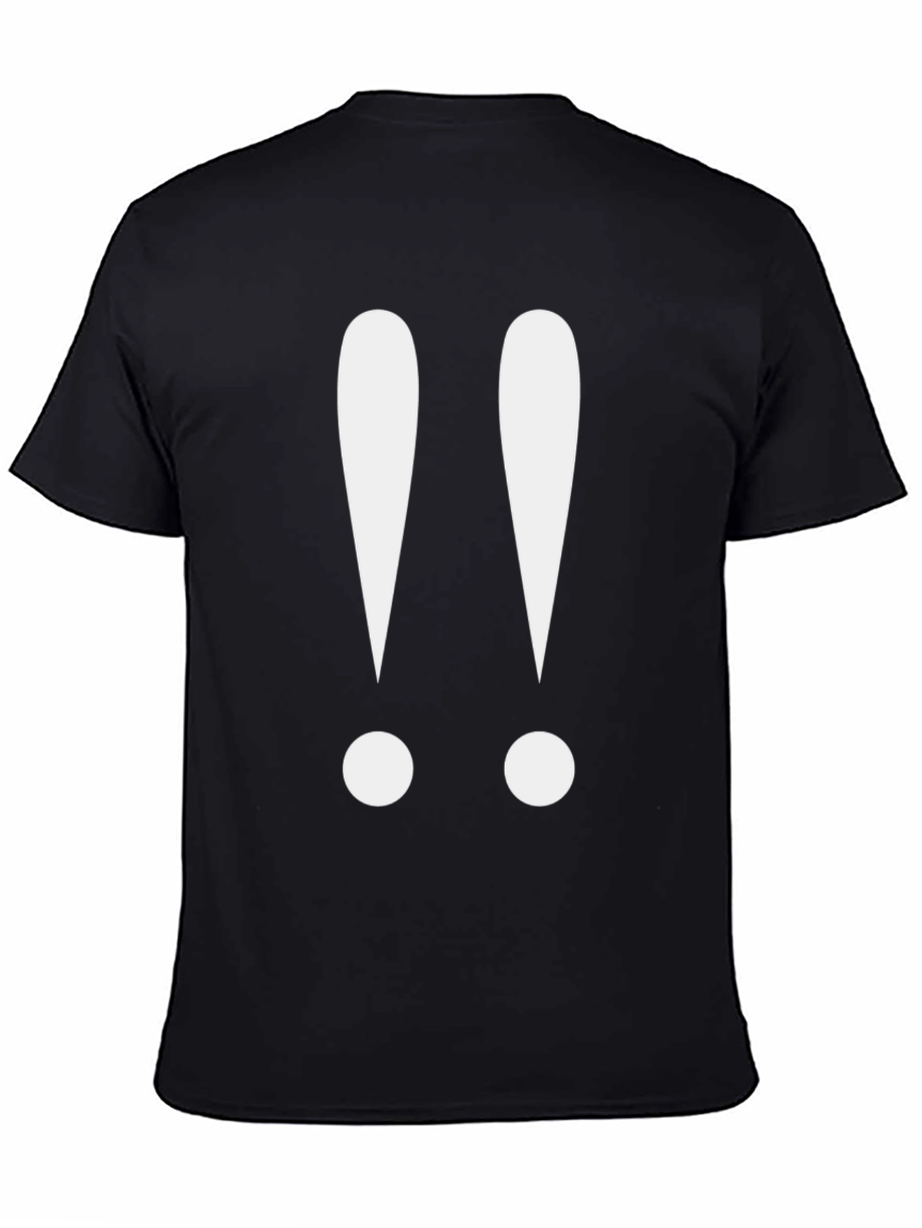 Exclamation Point Graphic Tee - Black