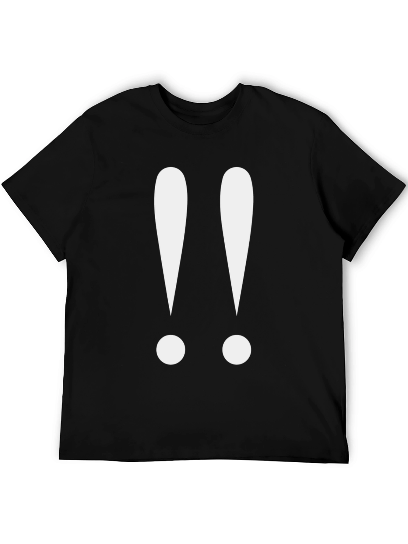 Exclamation Point Graphic Tee - Black