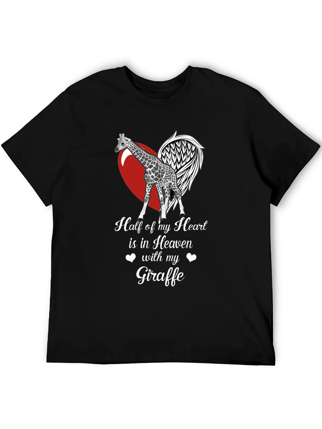 Giraffe in Heaven Memorial T-Shirt