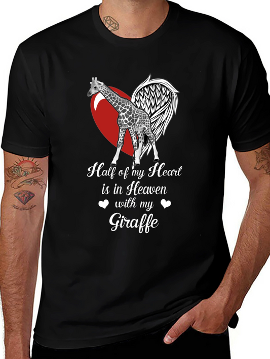 Giraffe in Heaven Memorial T-Shirt