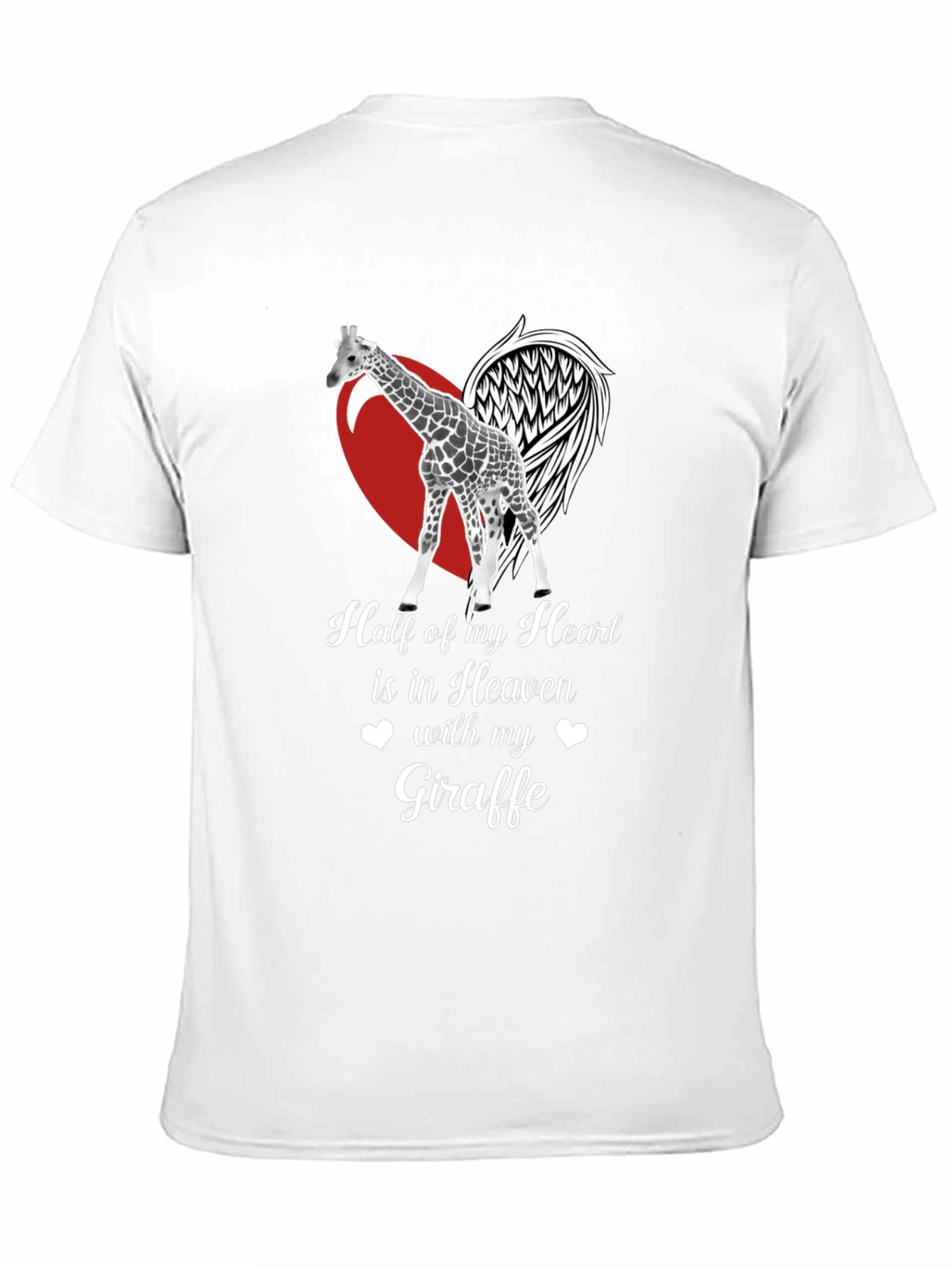 Giraffe in Heaven Memorial T-Shirt