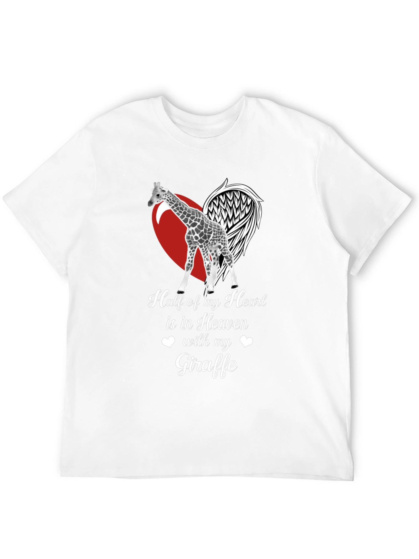 Giraffe in Heaven Memorial T-Shirt