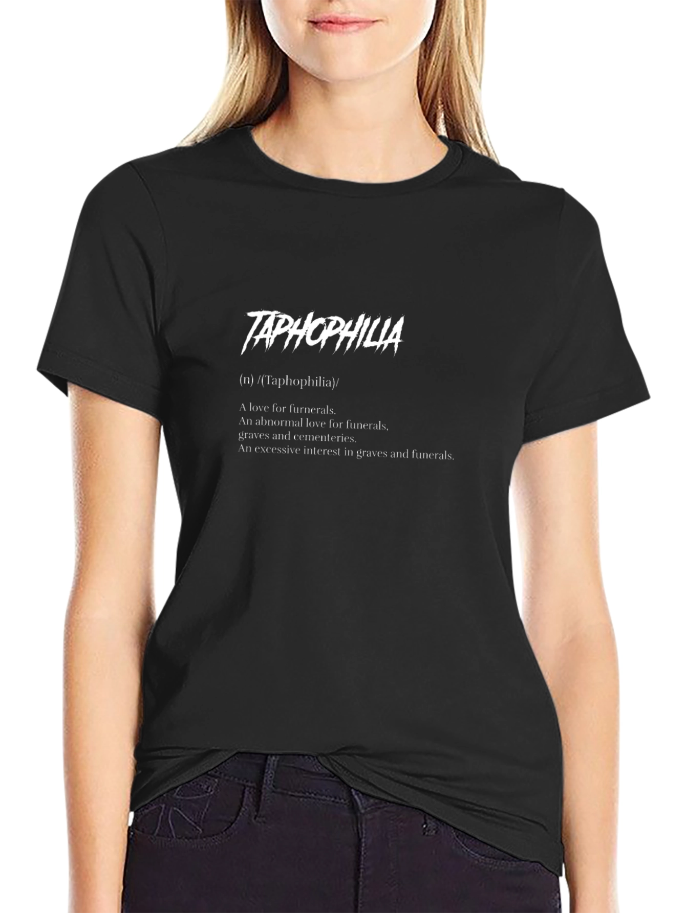 Taphophilia Definition Graphic T-Shirt