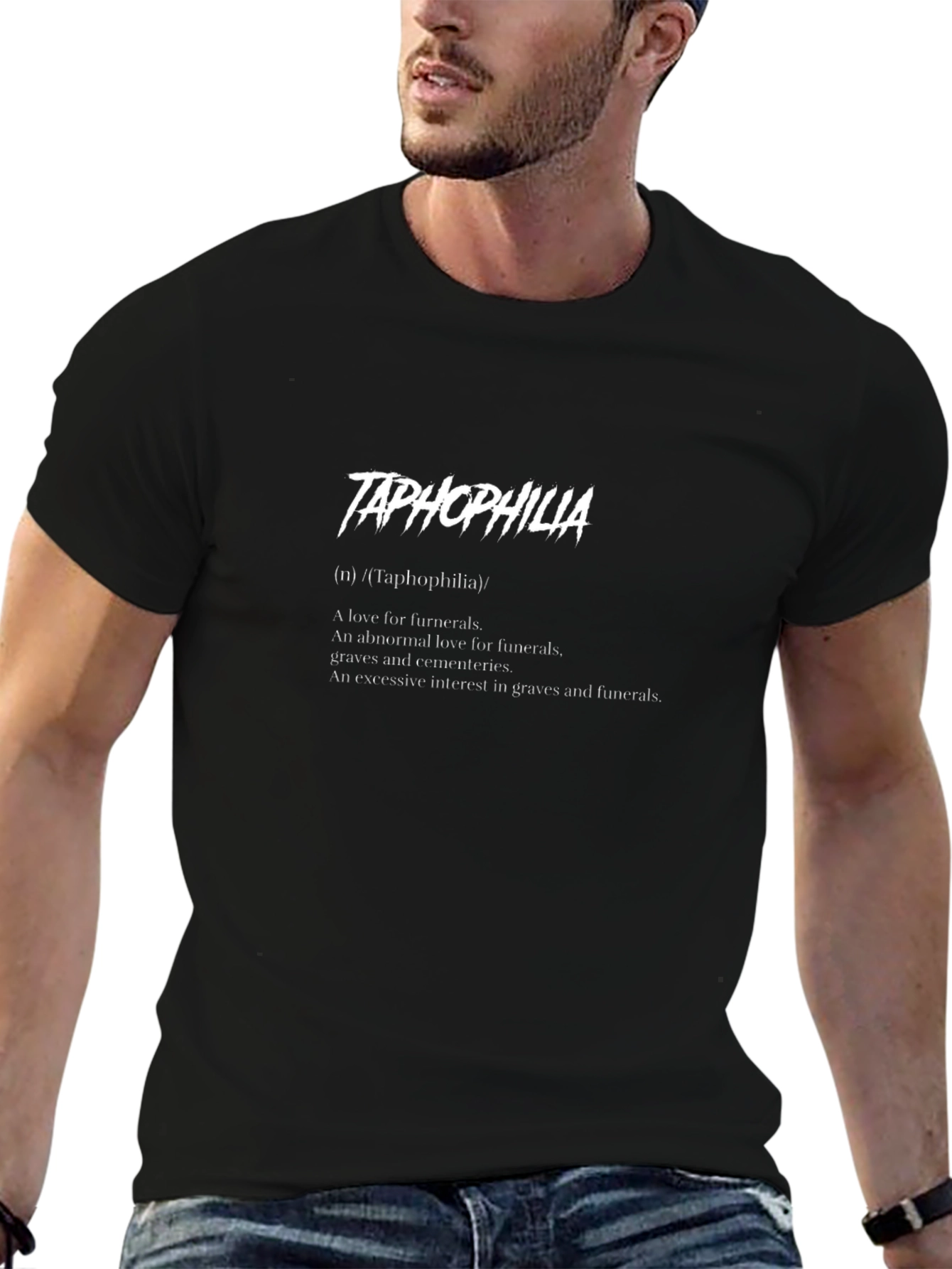 Taphophilia Definition Graphic T-Shirt