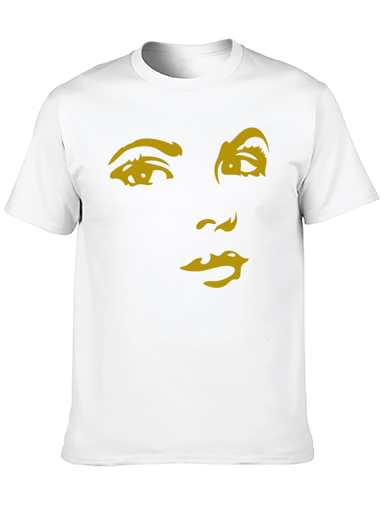 Abstract Face Graphic T-Shirt - Stylish and Unique