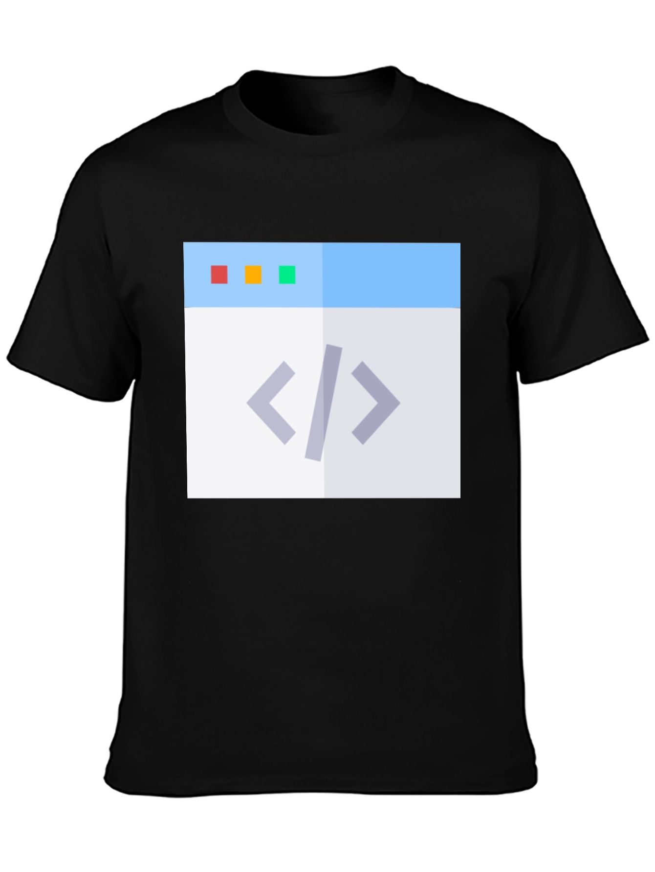 Coding Window Graphic Tee - Black Programmer T-Shirt