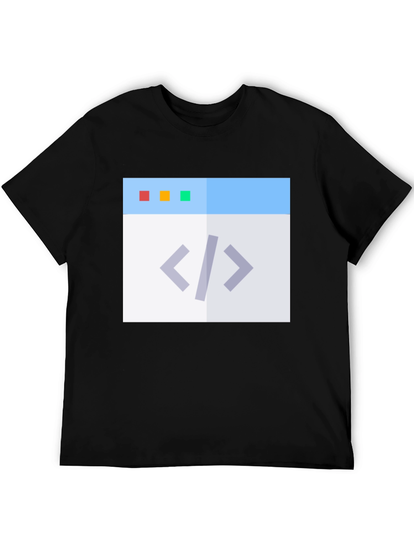 Coding Window Graphic Tee - Black Programmer T-Shirt