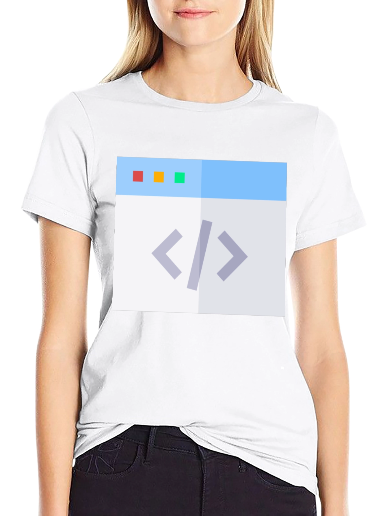 Coding Window Graphic Tee - Black Programmer T-Shirt