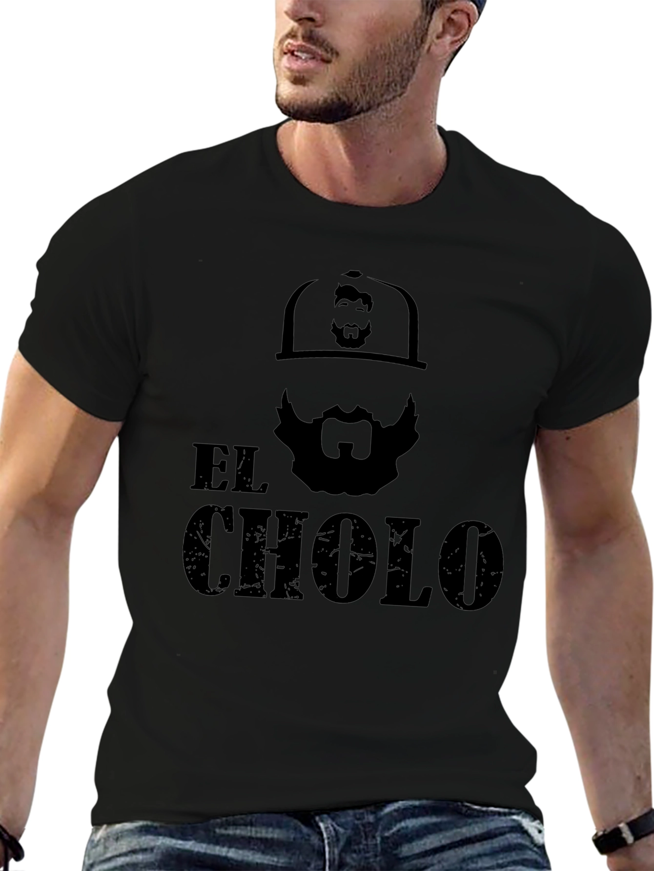El Cholo Graphic Tee - Black Crew Neck