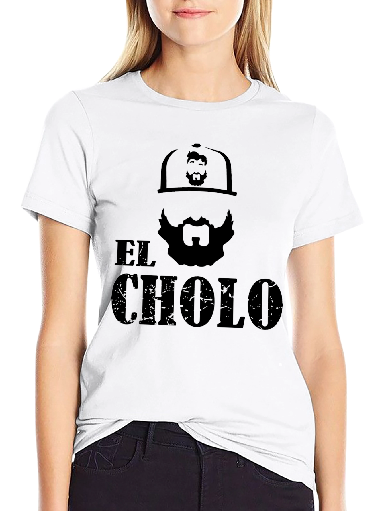 El Cholo Graphic Tee - Black Crew Neck