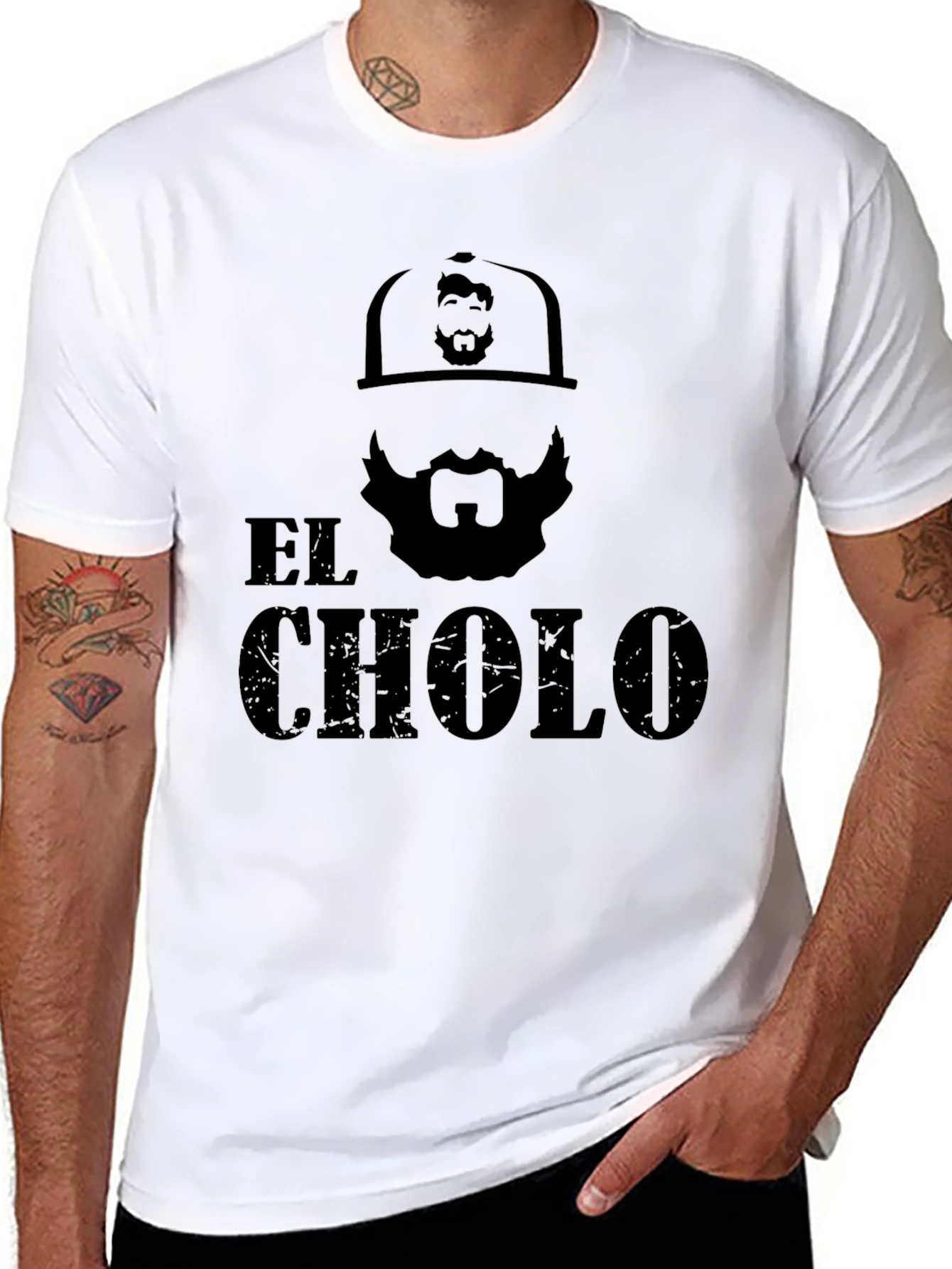 El Cholo Graphic Tee - Black Crew Neck
