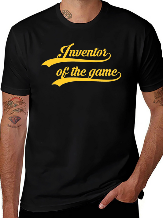 Inventor of the Game Black Graphic Tee