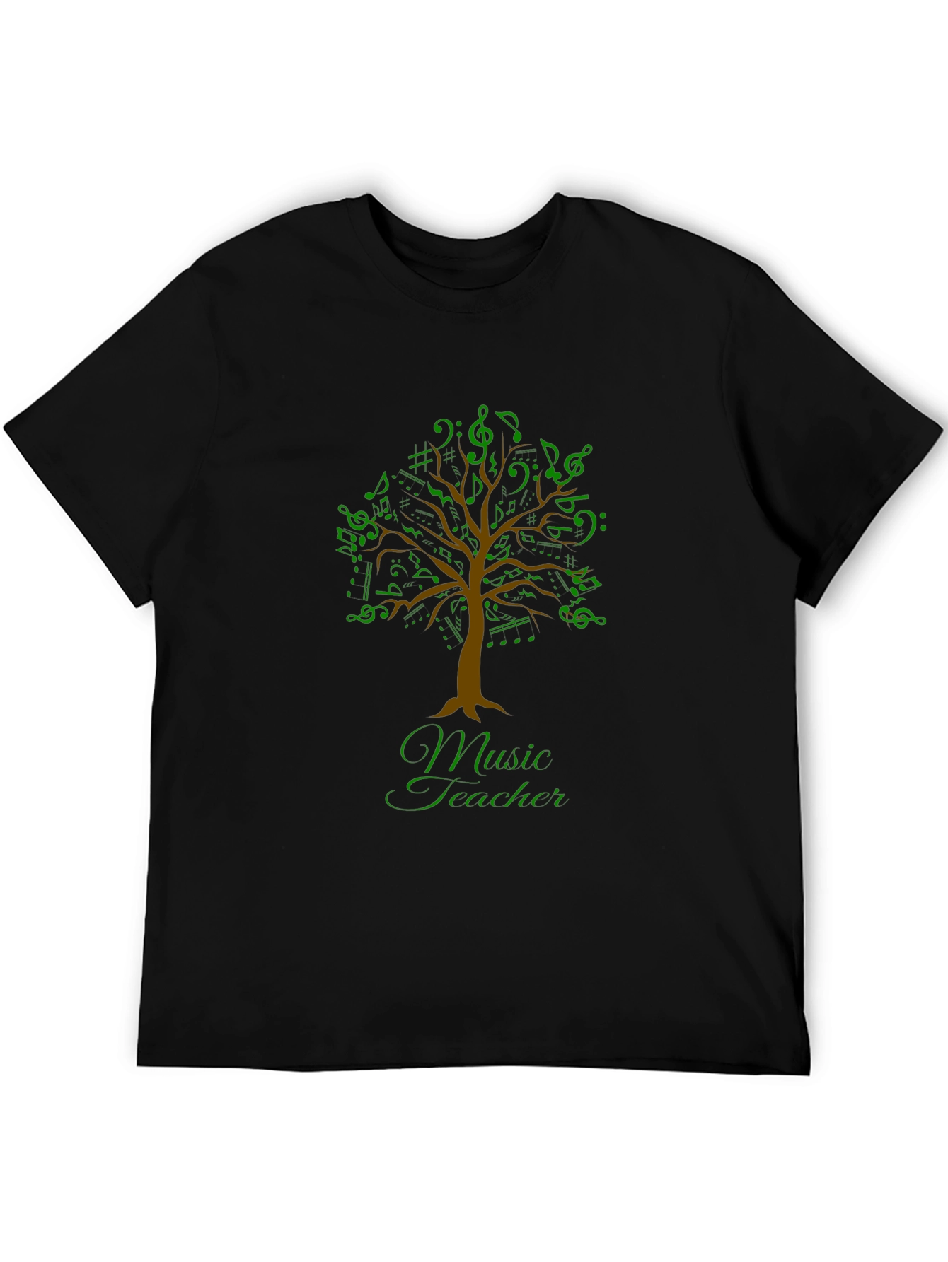 Music Teacher T-Shirt - Musical Tree Design