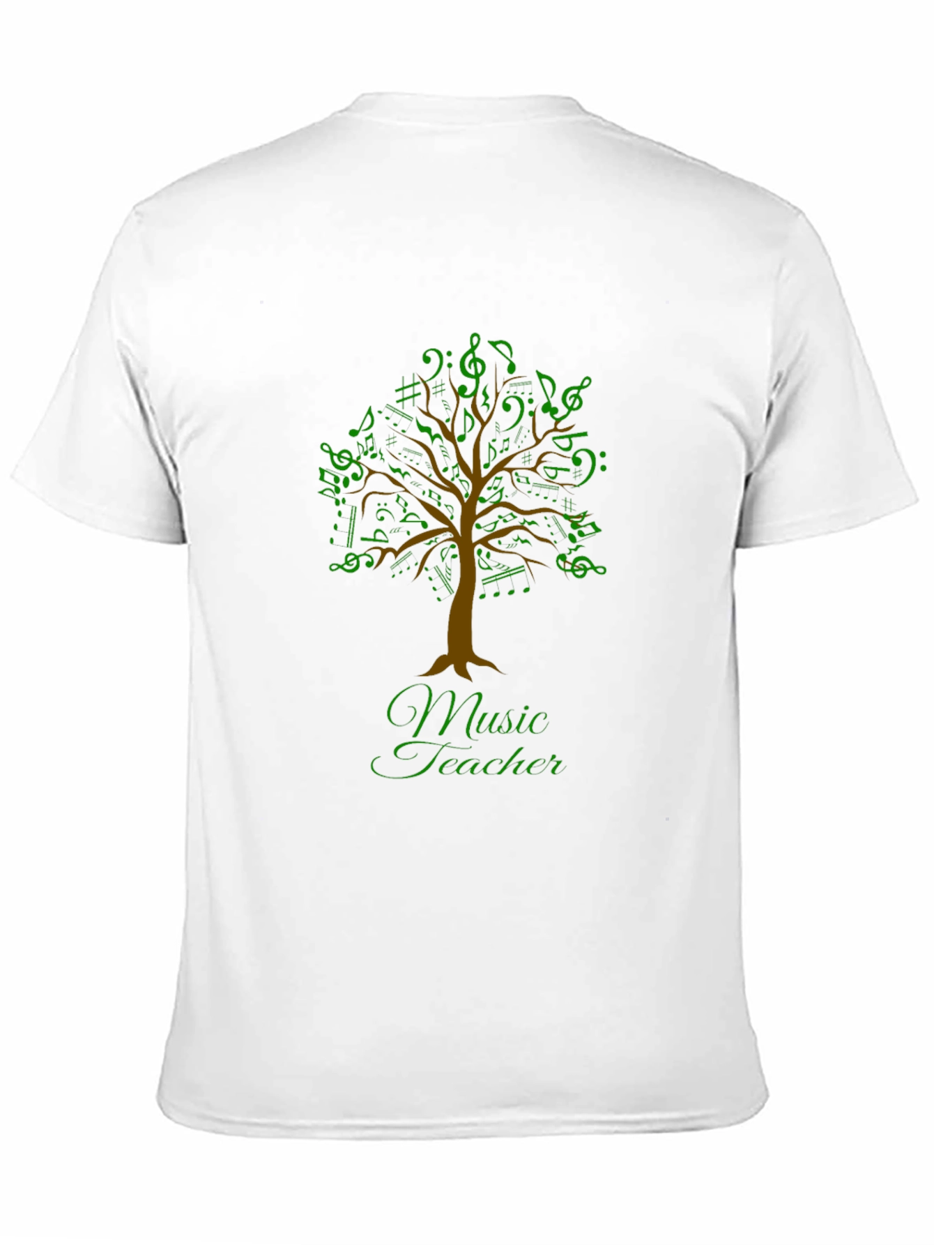 Music Teacher T-Shirt - Musical Tree Design