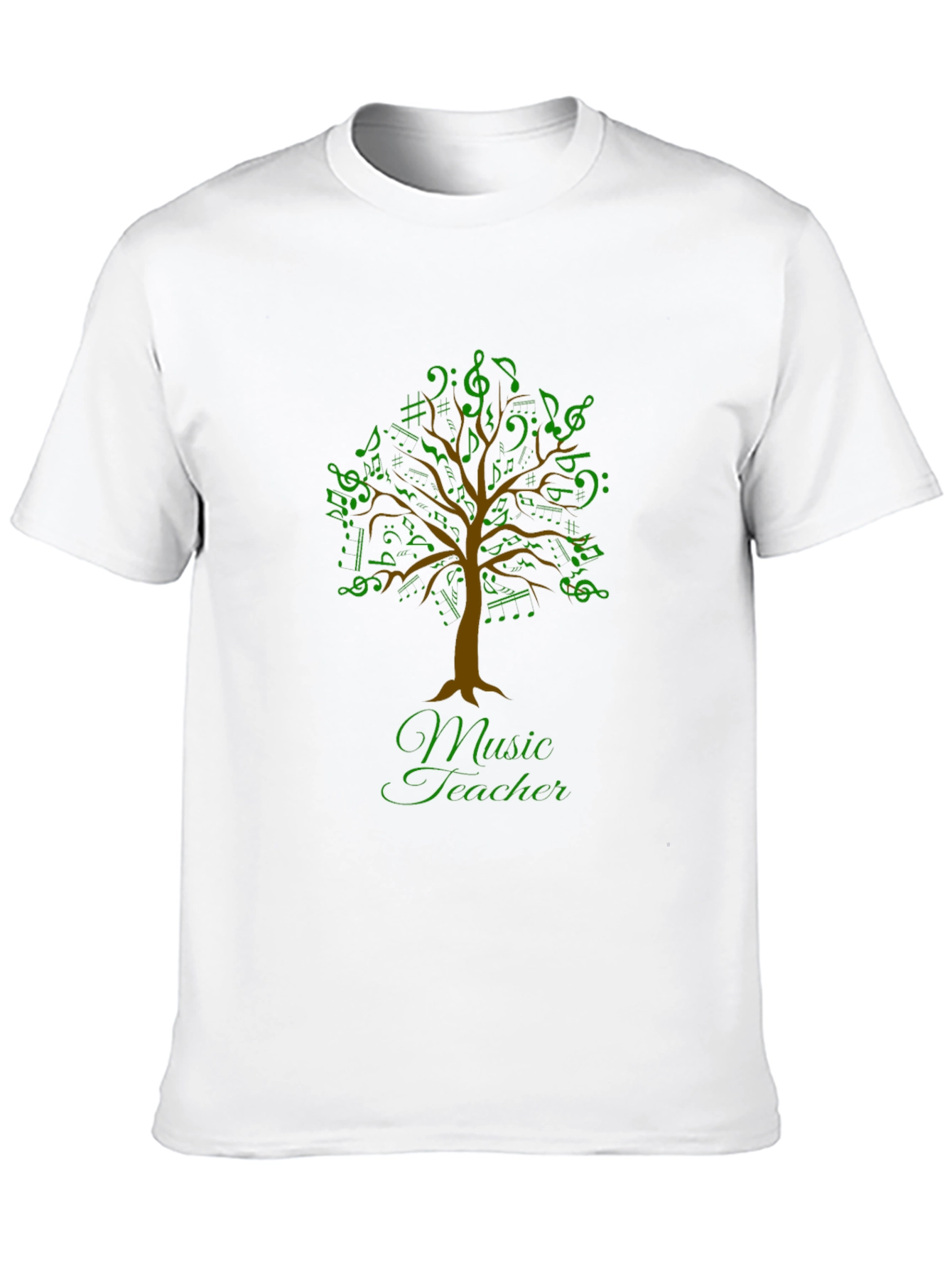 Music Teacher T-Shirt - Musical Tree Design