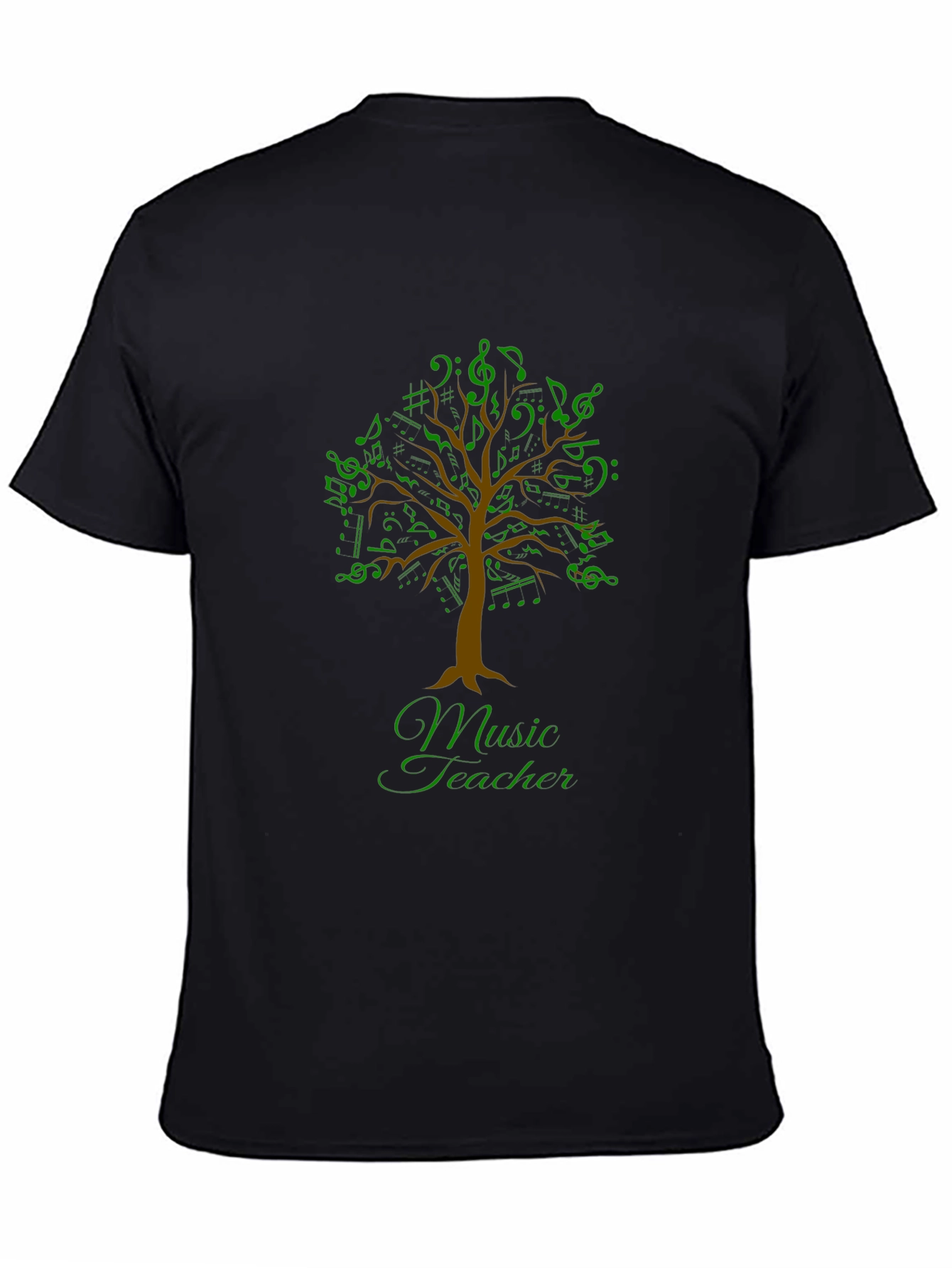 Music Teacher T-Shirt - Musical Tree Design