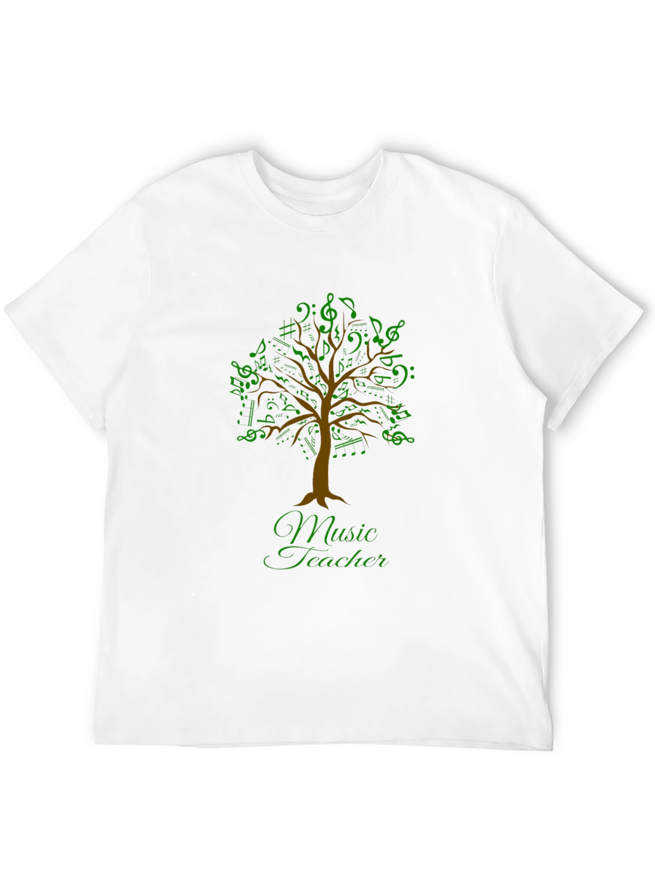 Music Teacher T-Shirt - Musical Tree Design