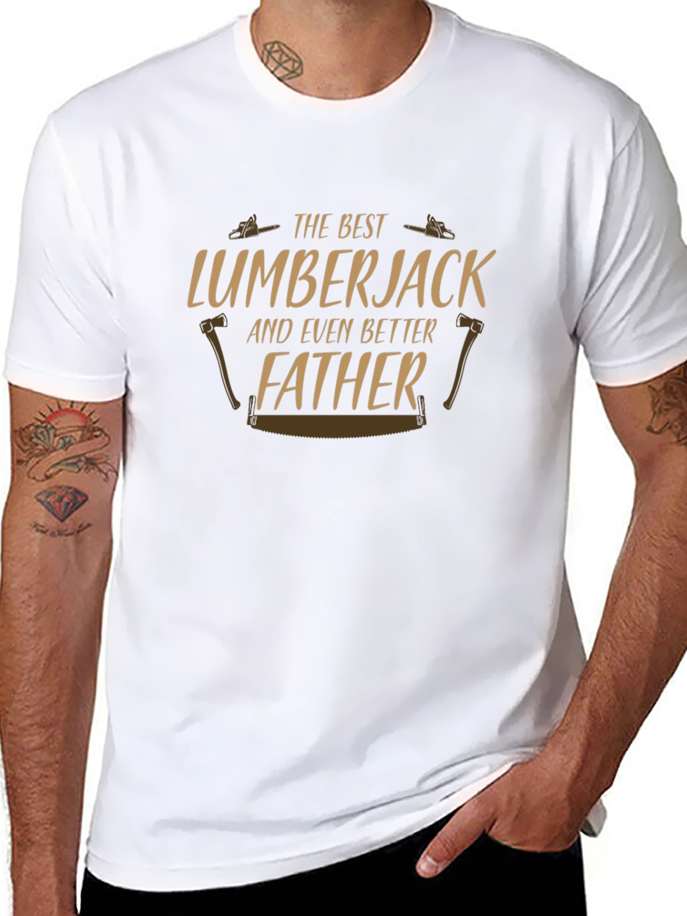 Best Lumberjack Father T-Shirt