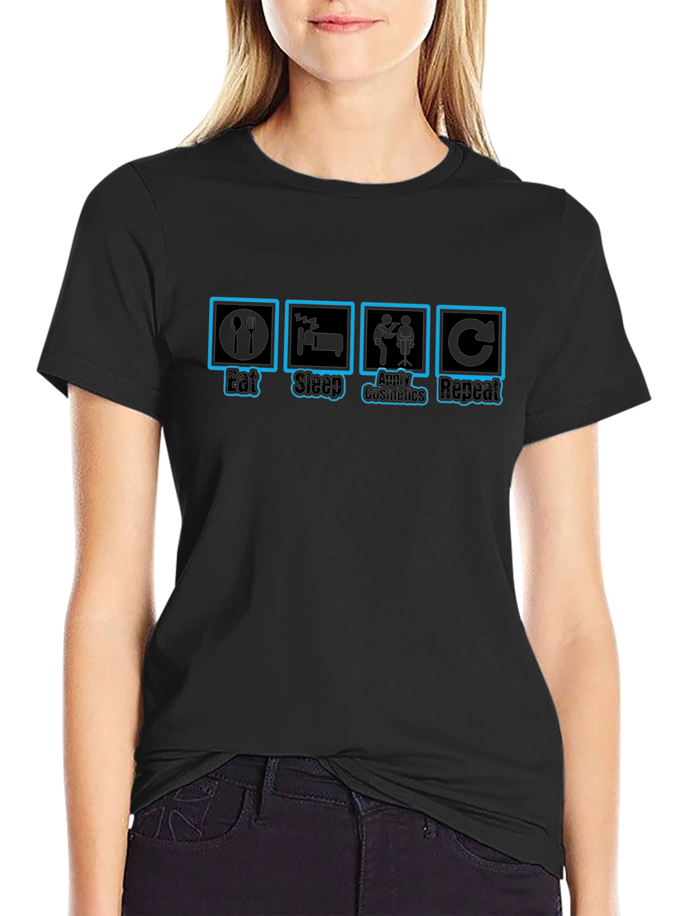Eat Sleep Cosmetics Repeat T-Shirt
