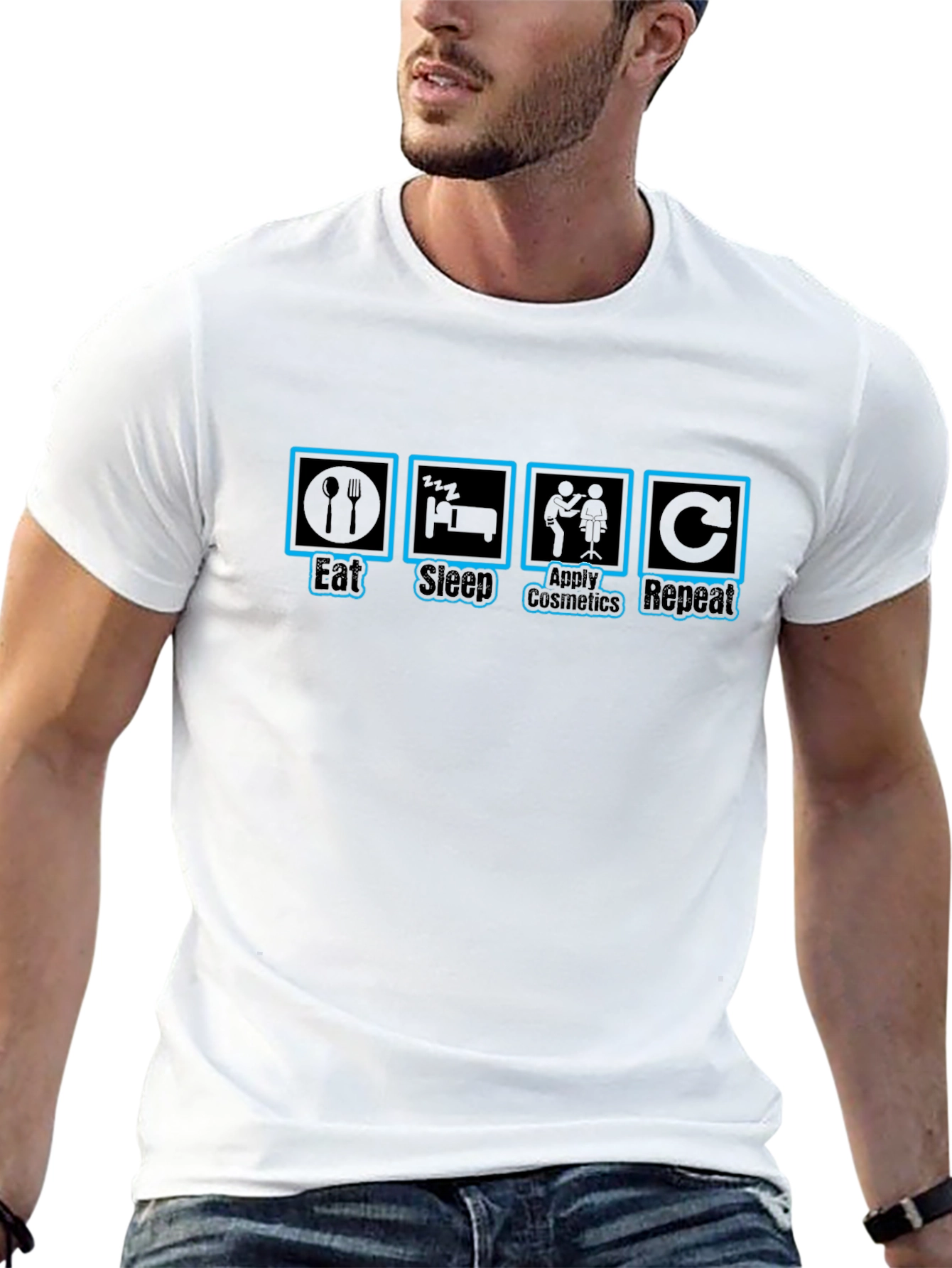 Eat Sleep Cosmetics Repeat T-Shirt