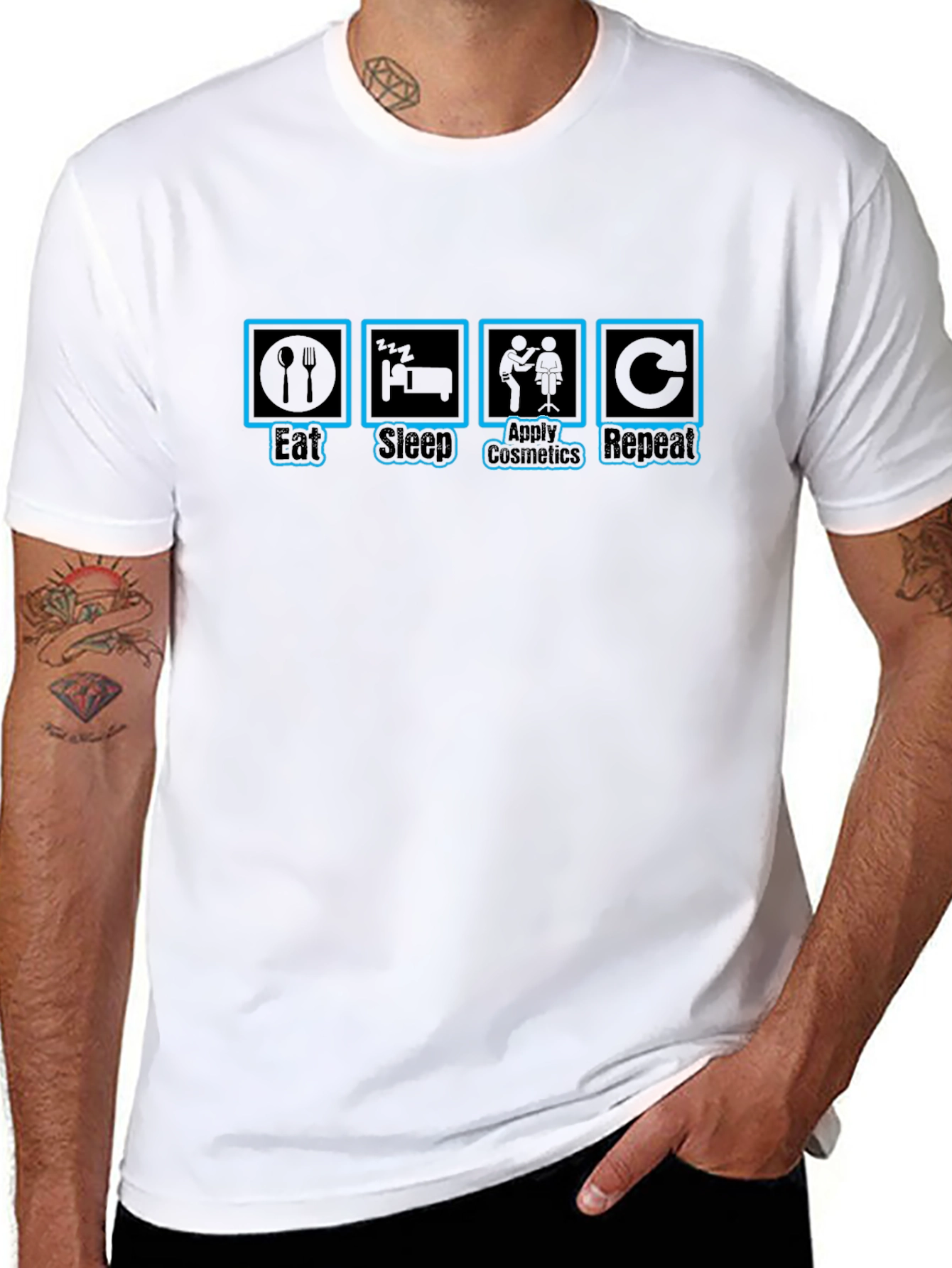 Eat Sleep Cosmetics Repeat T-Shirt