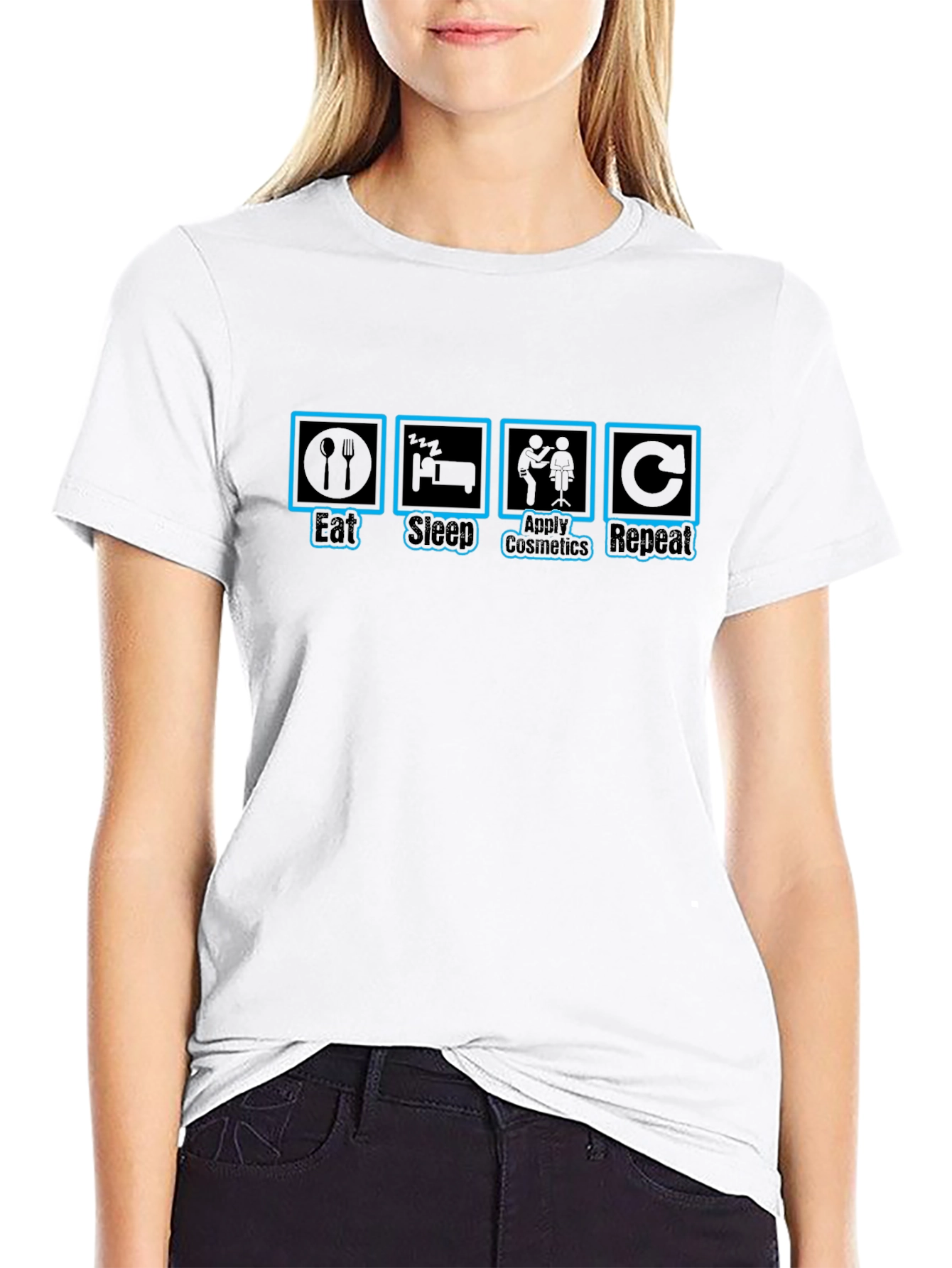 Eat Sleep Cosmetics Repeat T-Shirt