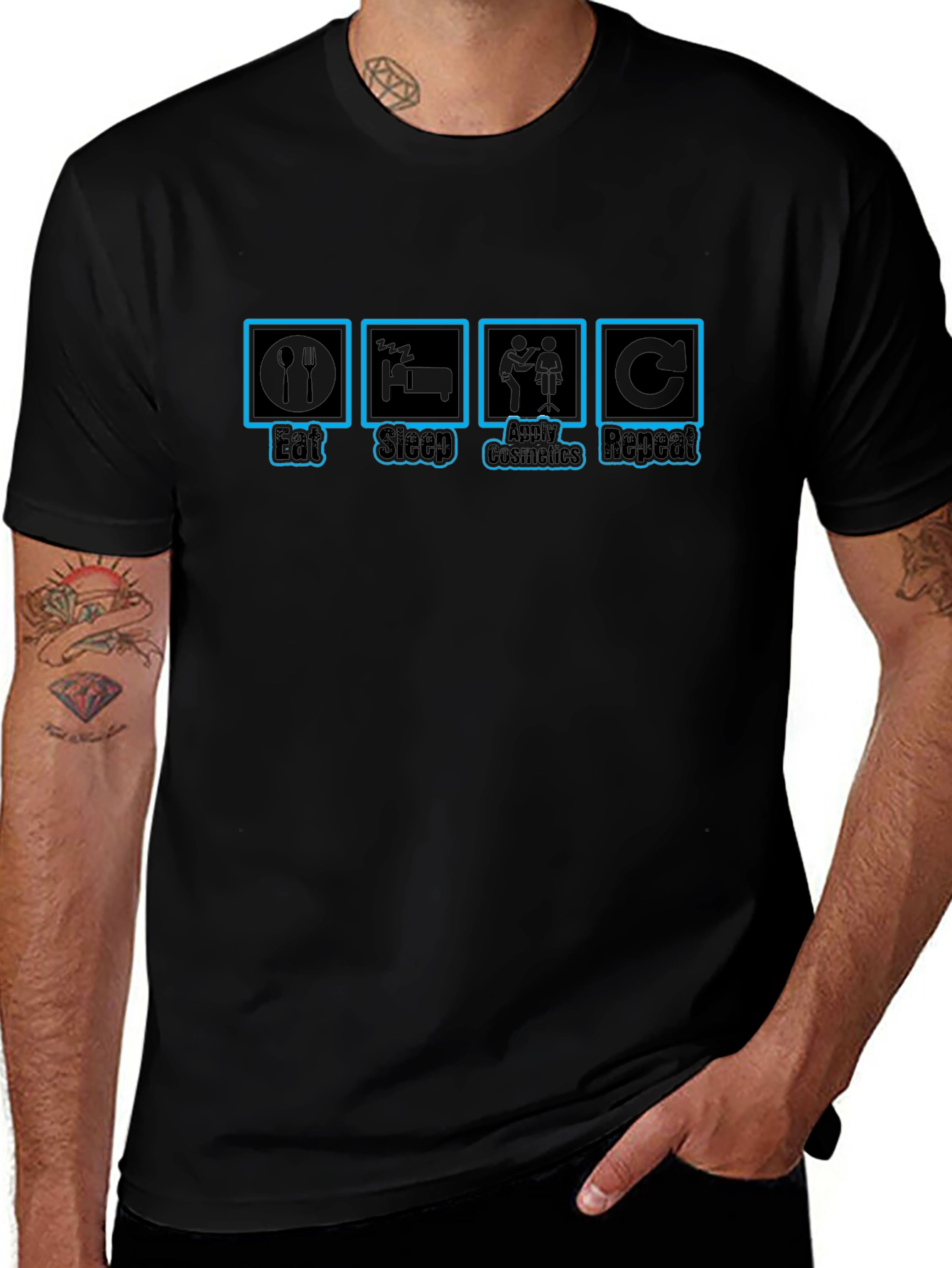 Eat Sleep Cosmetics Repeat T-Shirt