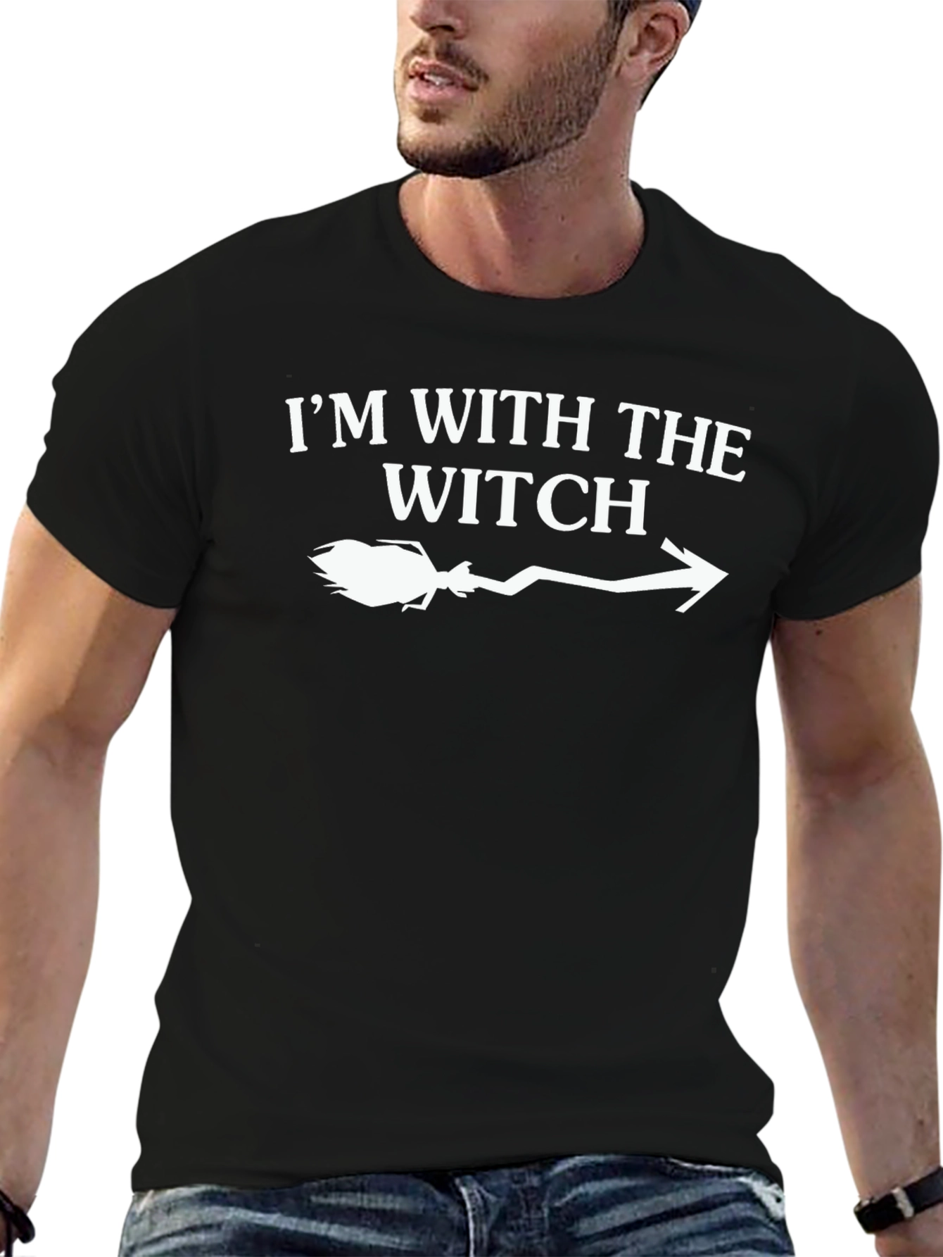 Im With The Witch T-Shirt - Halloween Costume