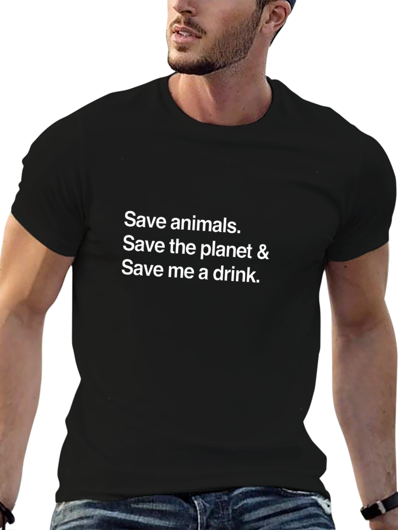 Save Animals Planet Drink T-Shirt