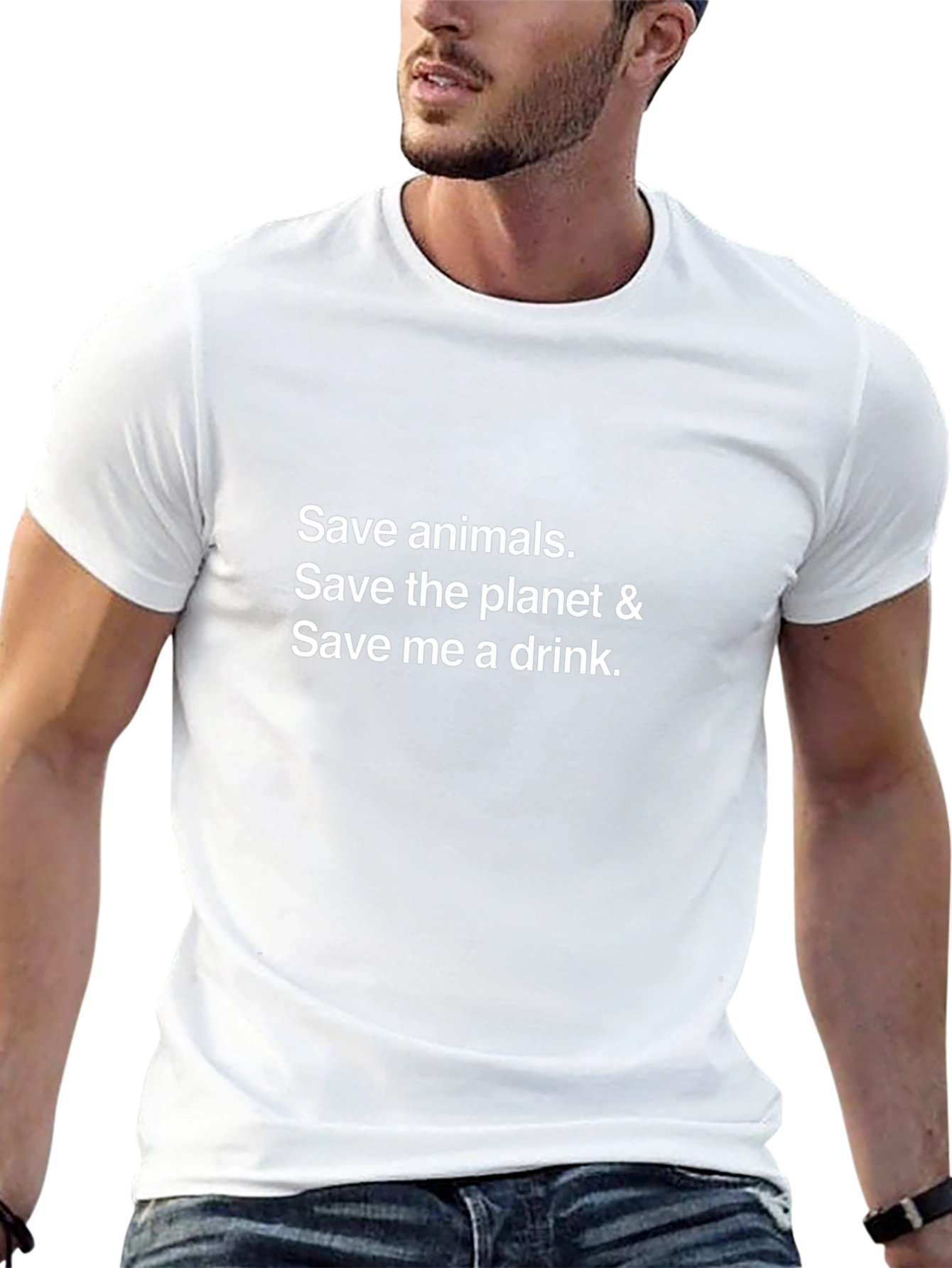 Save Animals Planet Drink T-Shirt