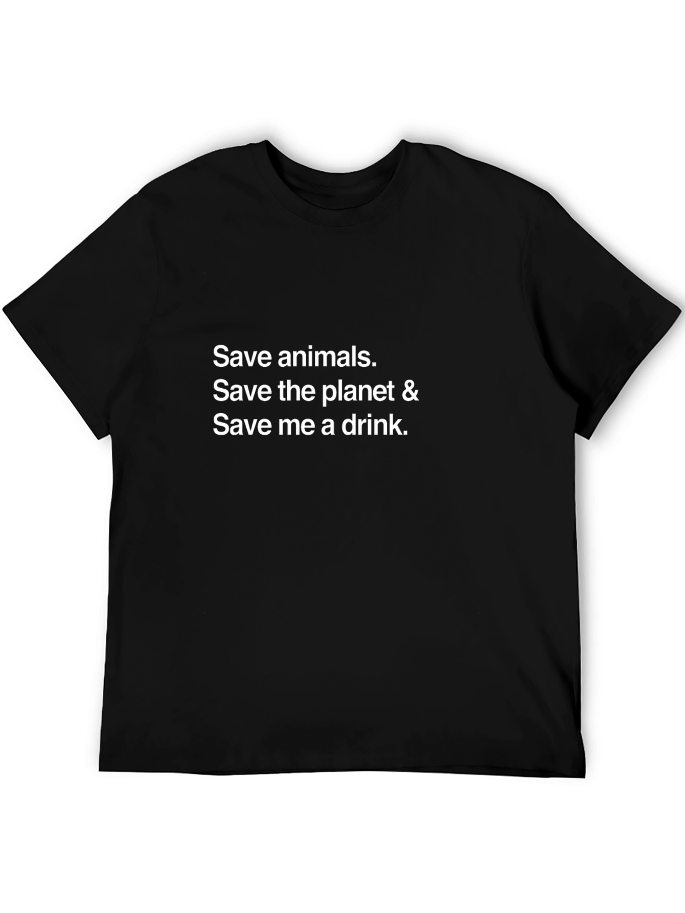 Save Animals Planet Drink T-Shirt
