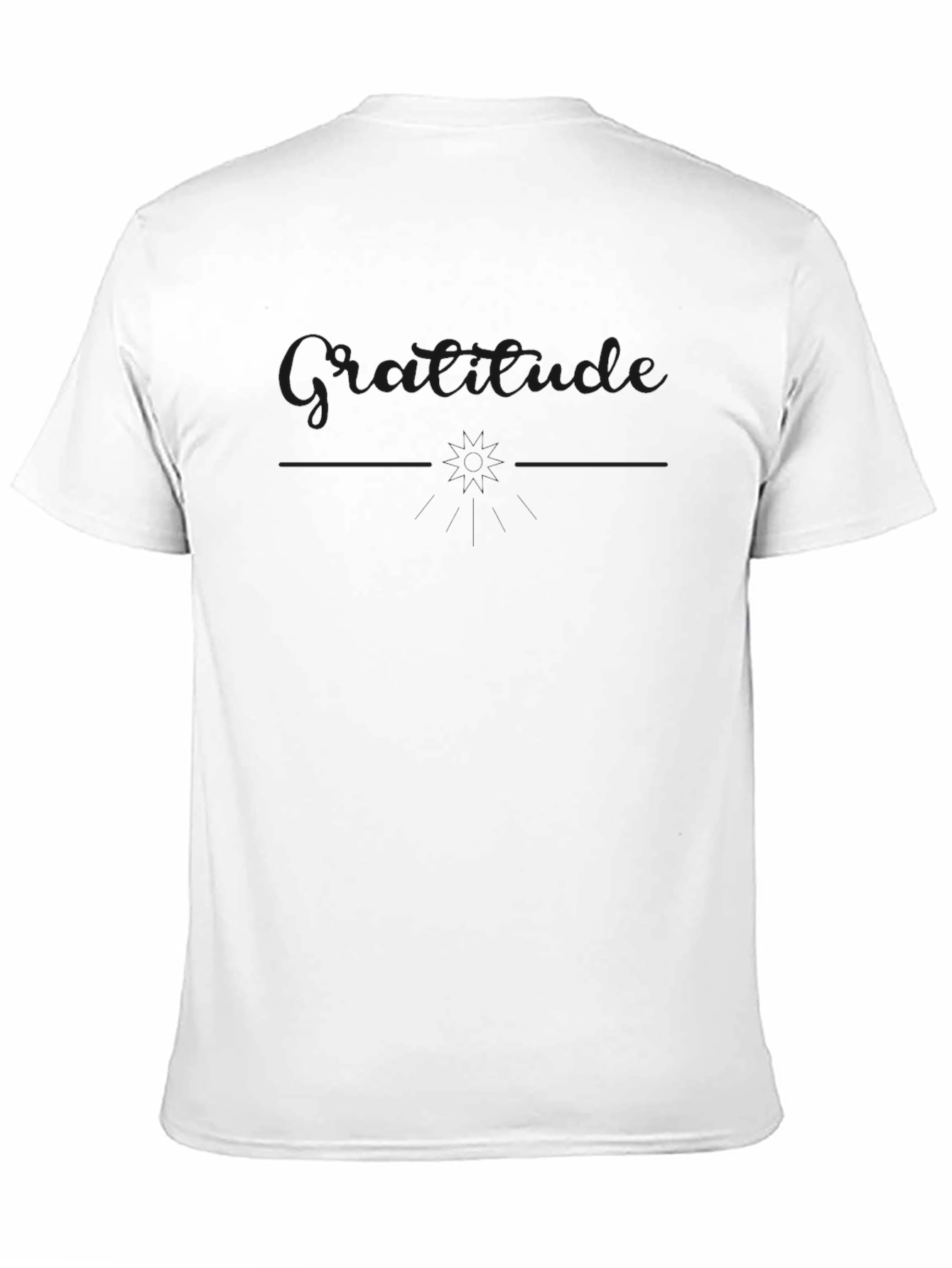 Mens Black Crew Neck T-Shirt - Attitude