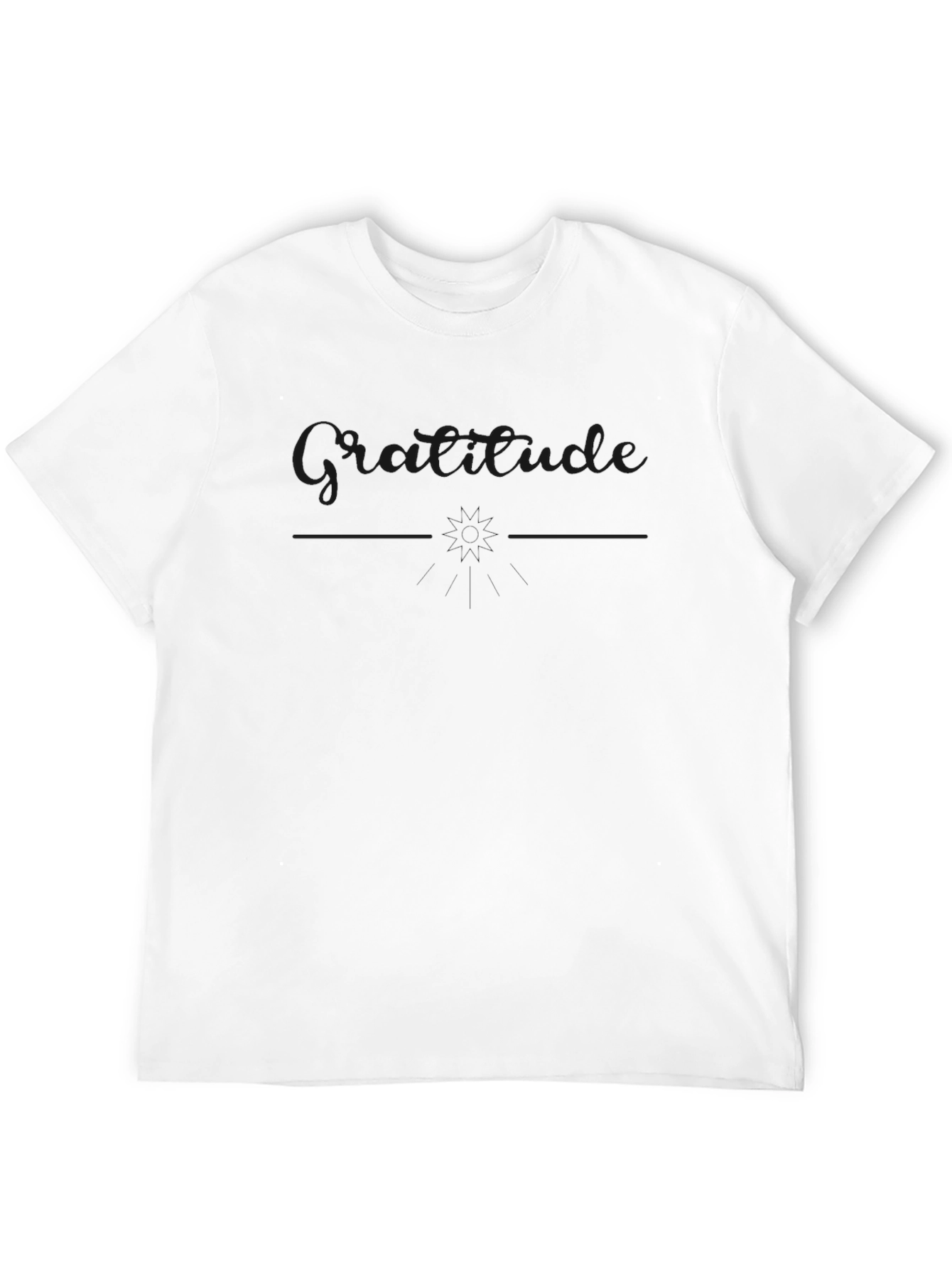 Mens Black Crew Neck T-Shirt - Attitude