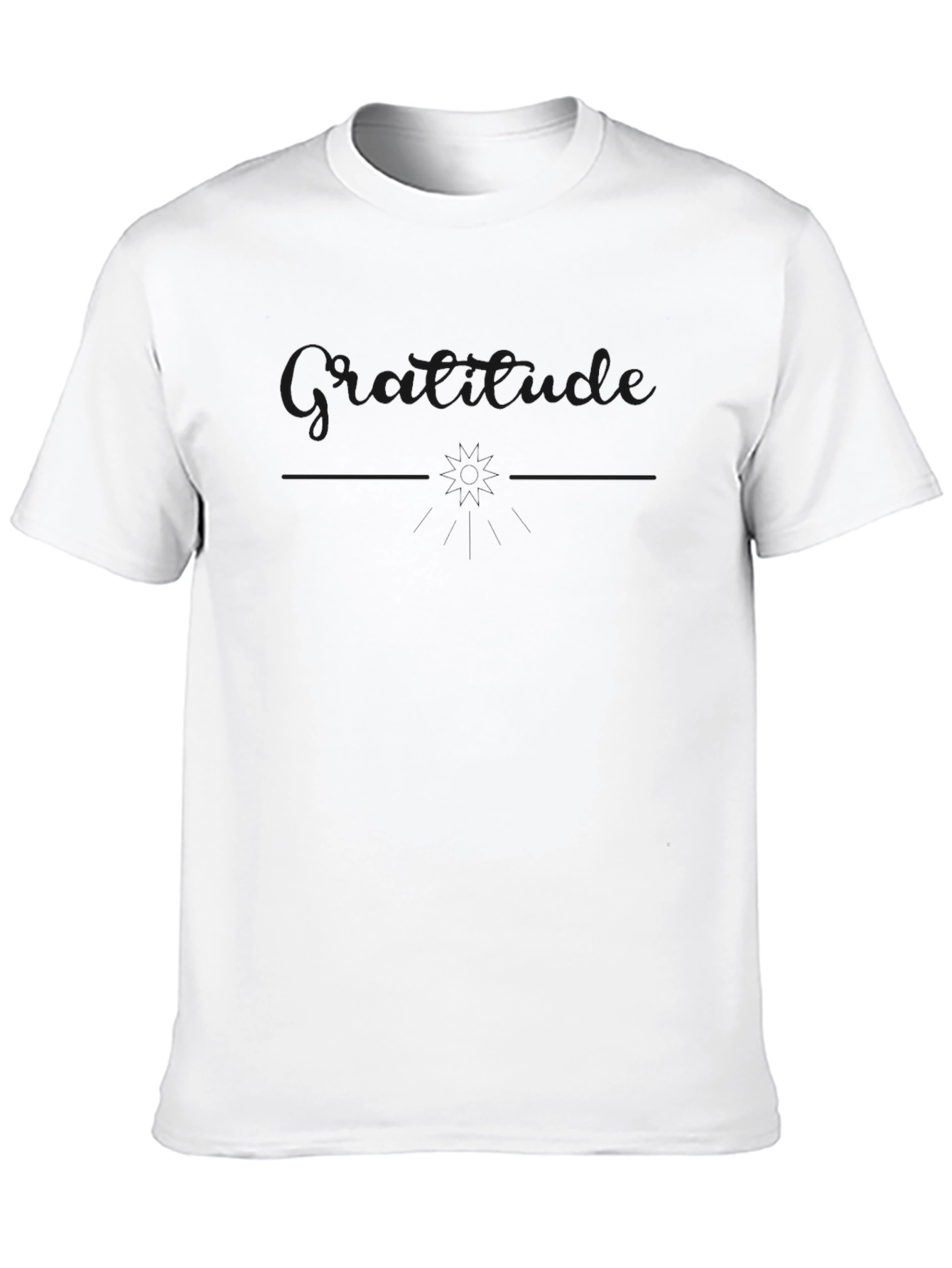 Mens Black Crew Neck T-Shirt - Attitude