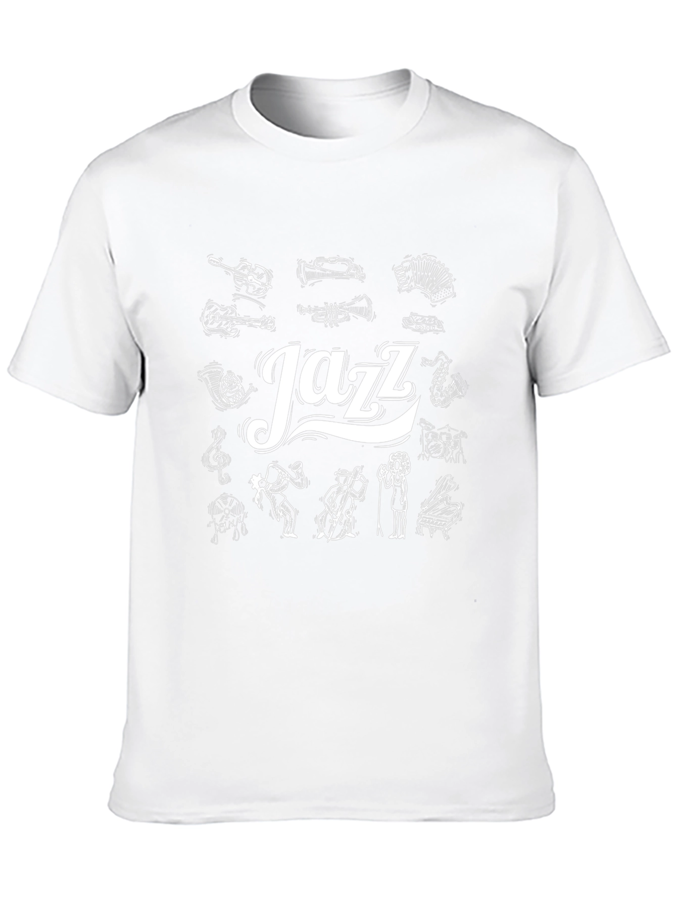 Jazz Music T-Shirt - Musical Instruments Design