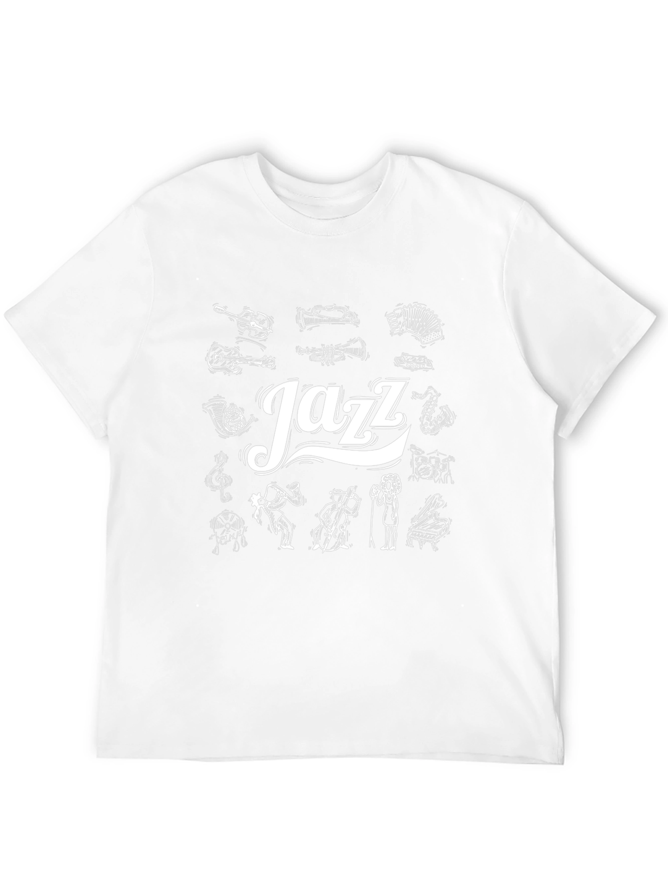 Jazz Music T-Shirt - Musical Instruments Design