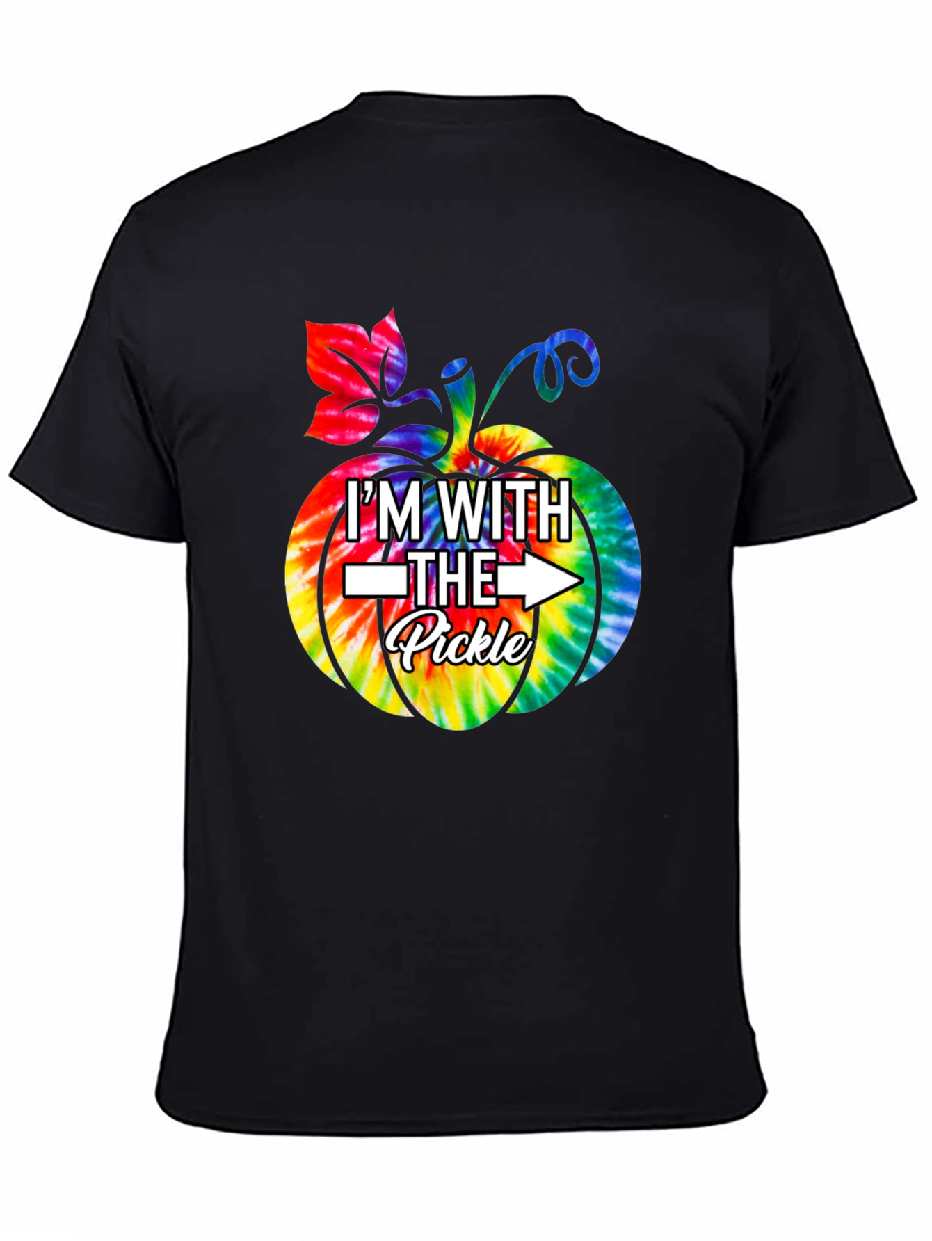 Im With The Pickle Tie Dye Pumpkin T-Shirt